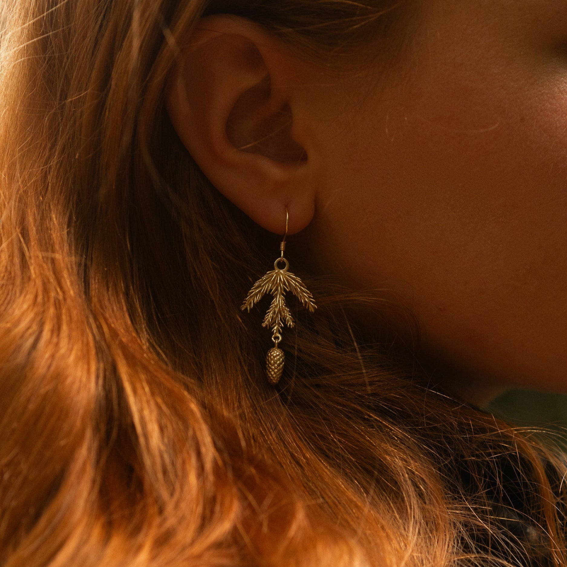 FIR BRANCH EARRINGS