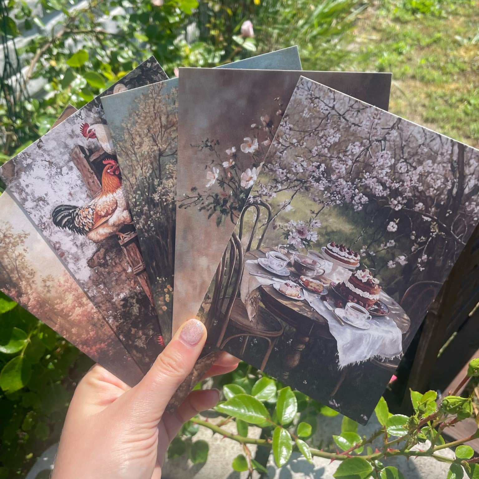 POSTCARD SET BLOSSOM GARDEN