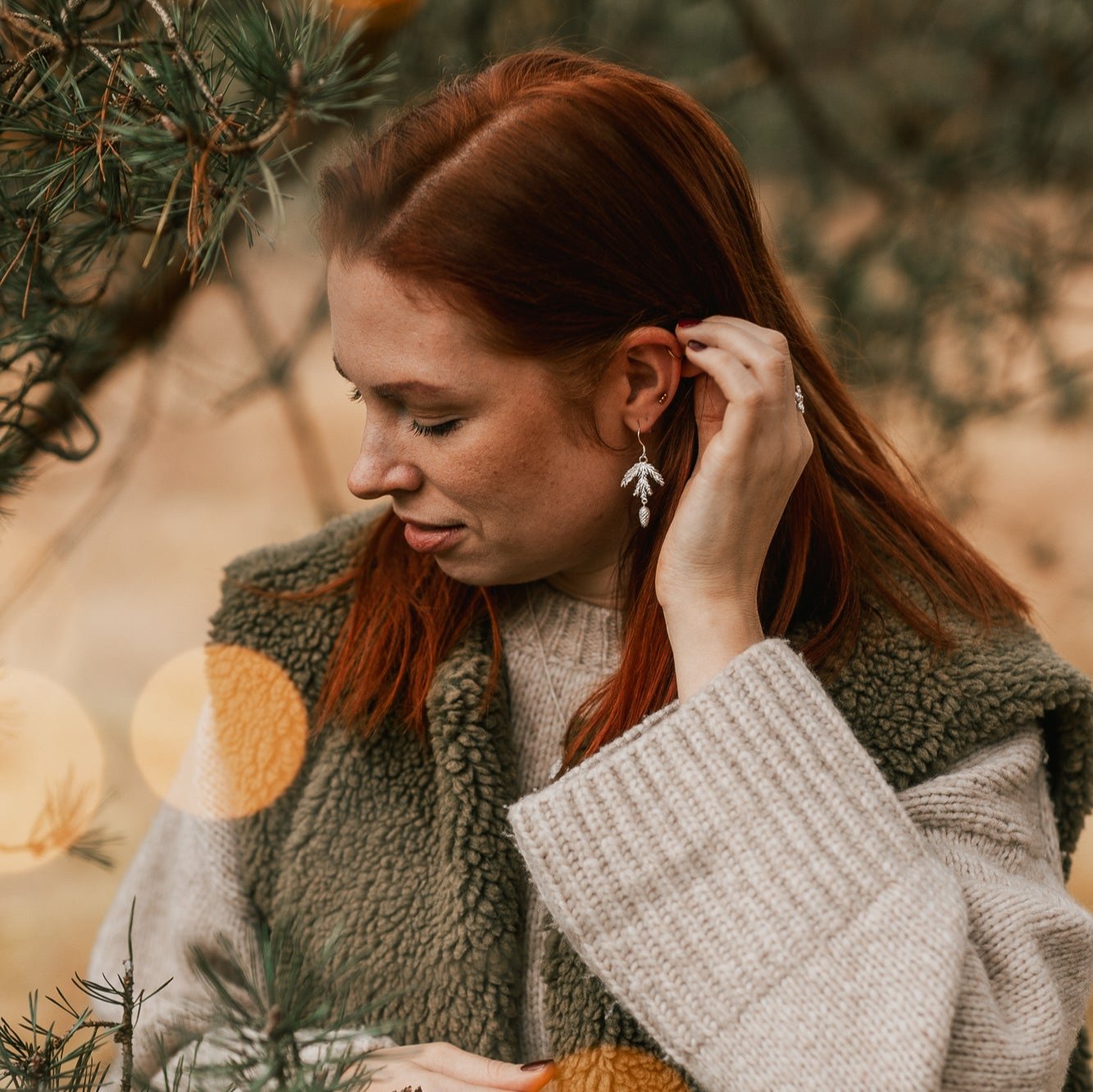 EARRINGS FIR BRANCH II