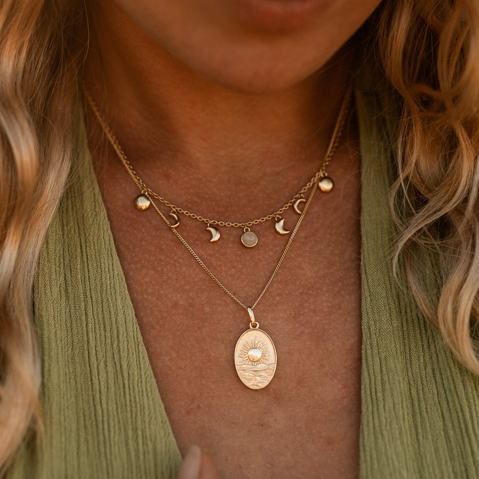 KETTE WENDE-ANHÄNGER MOON & SOL