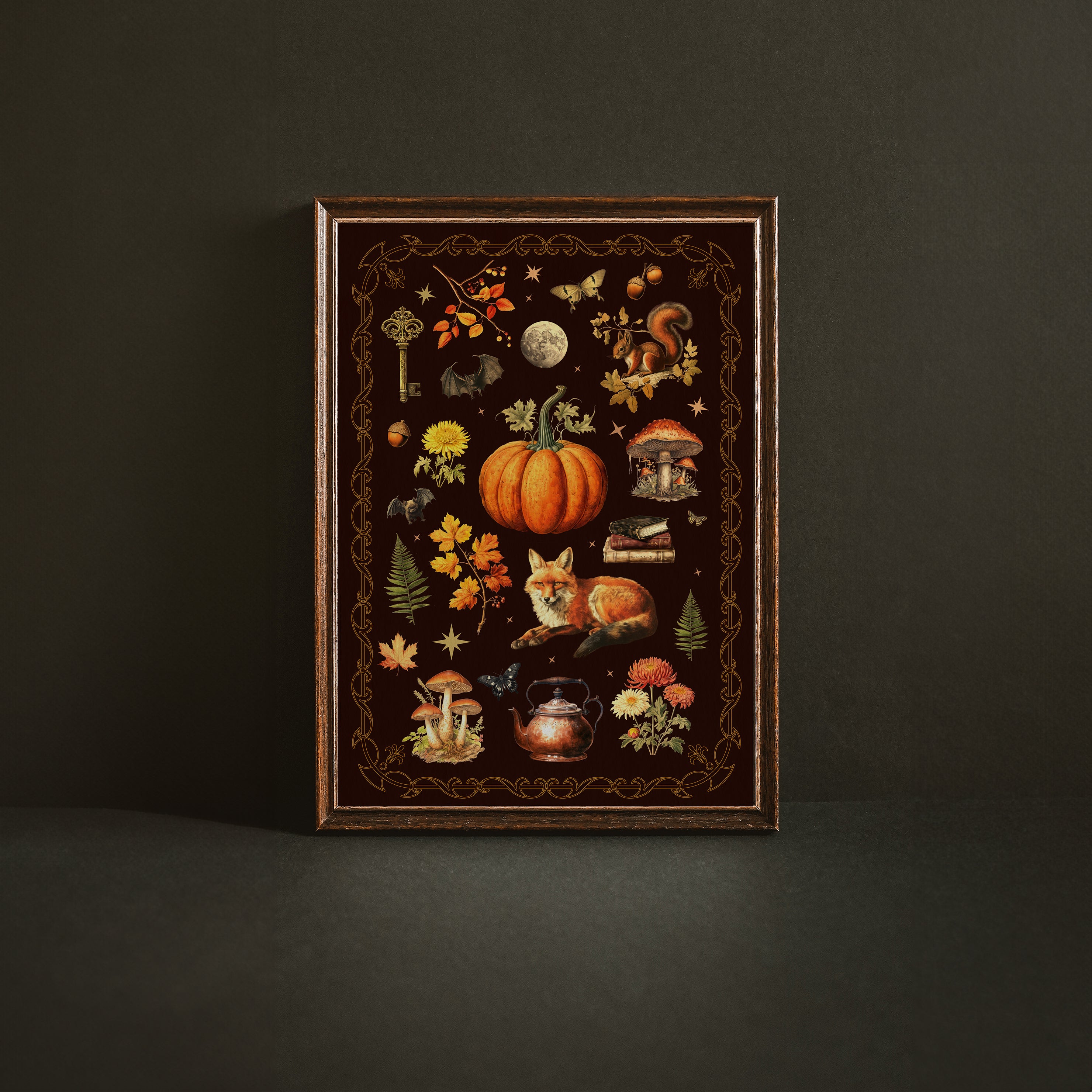 KUNSTDRUCK HERBST-COLLAGE