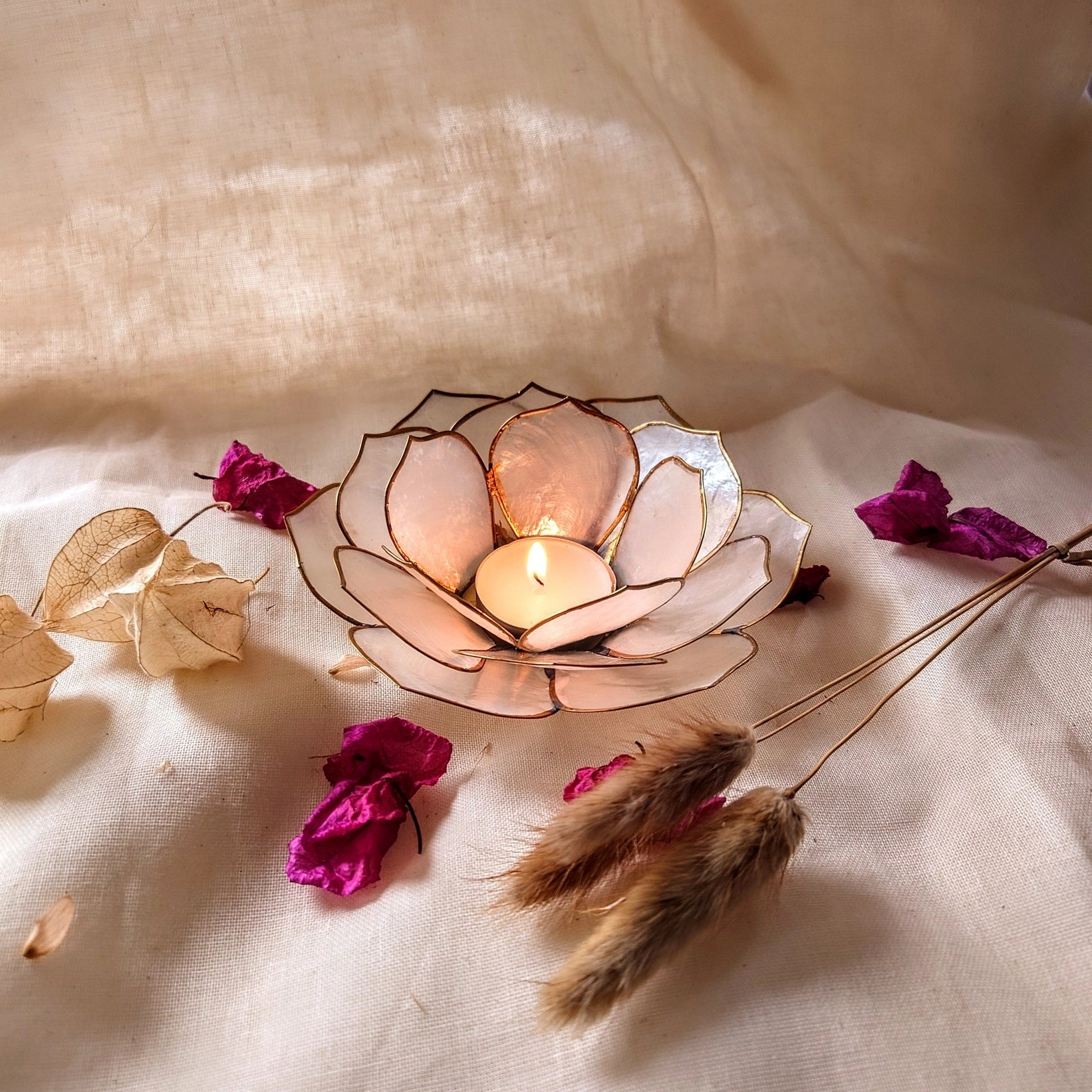 TEELICHTHALTER LOTUS