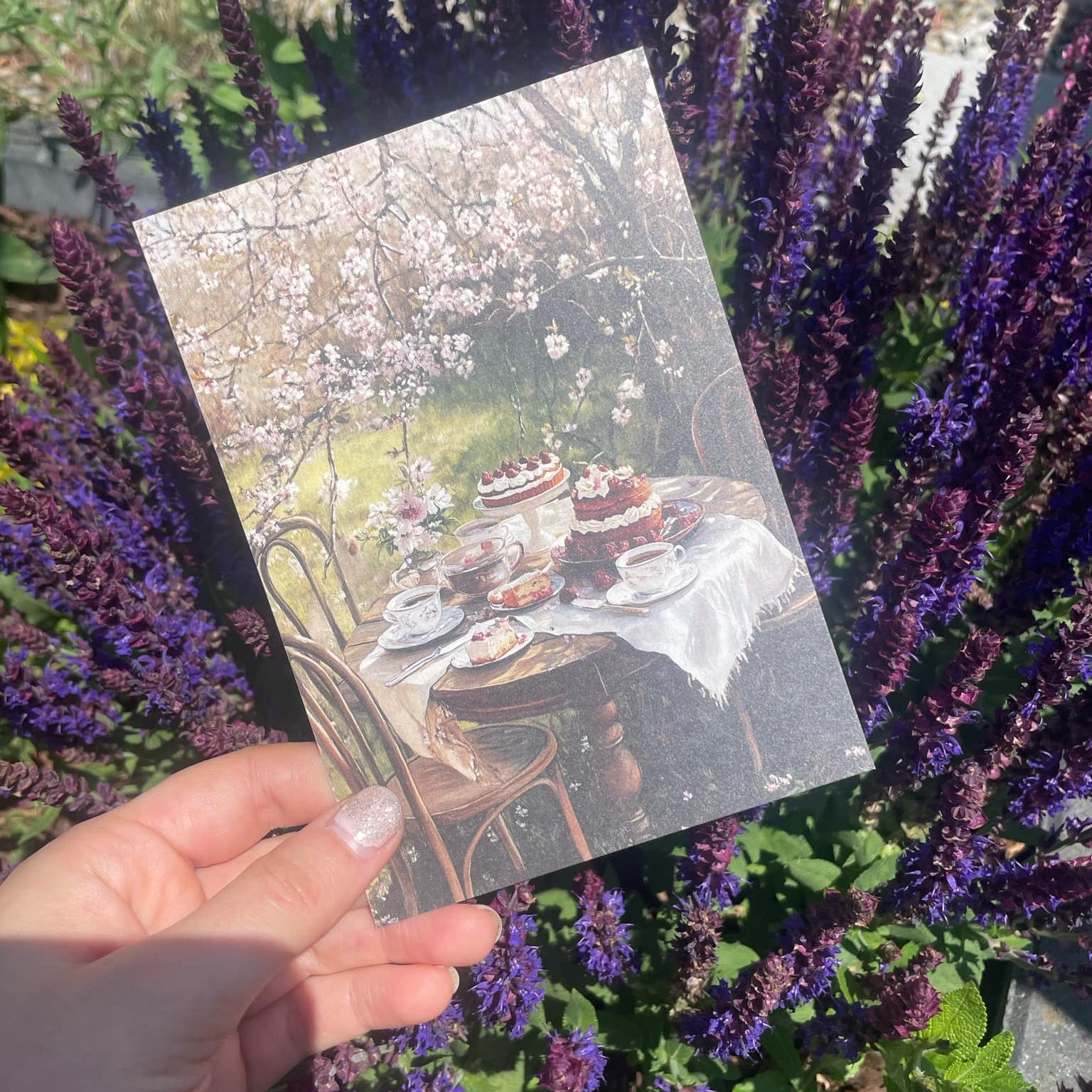 POSTCARD SET BLOSSOM GARDEN
