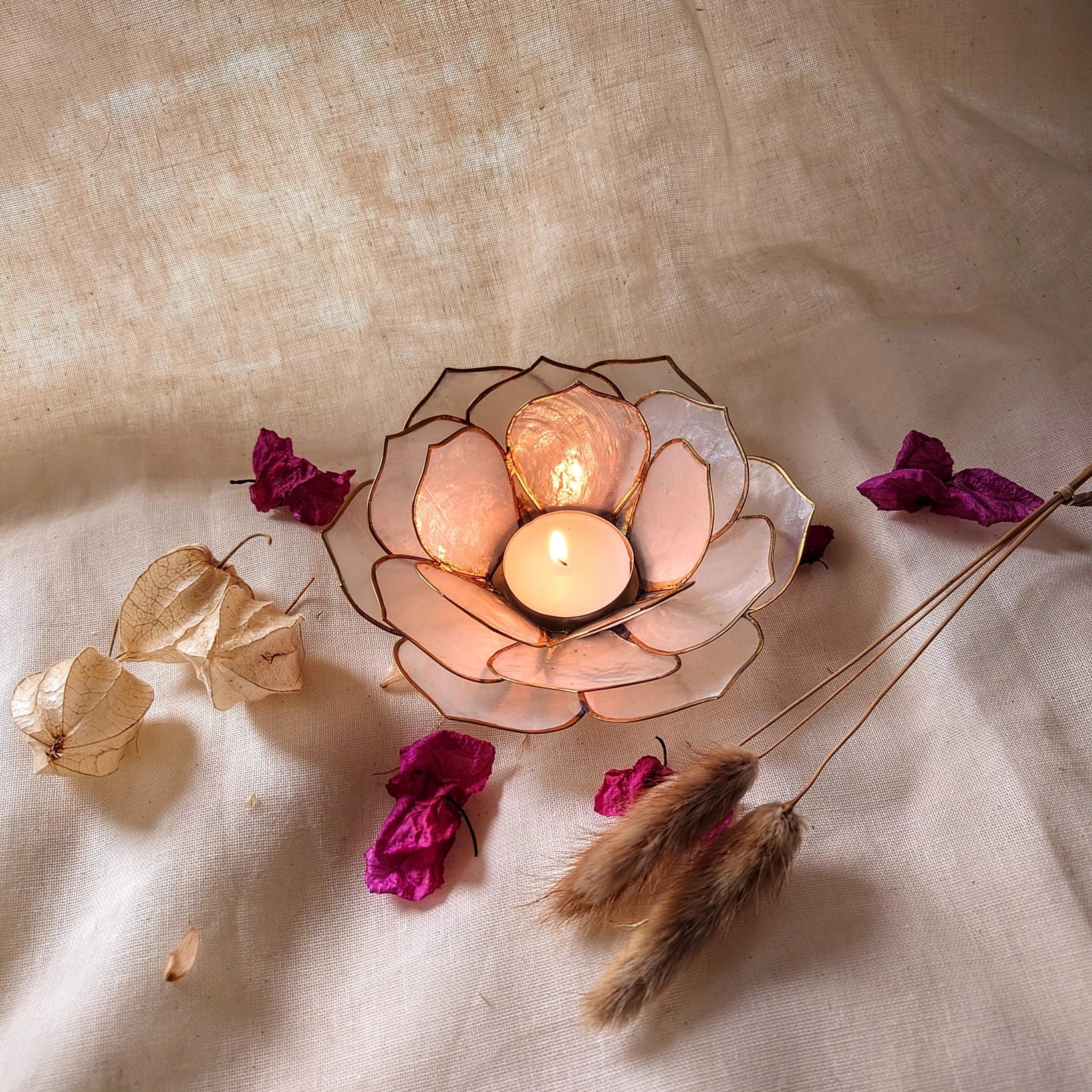 TEELICHTHALTER LOTUS