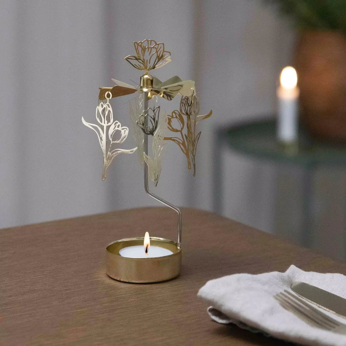 TEELICHT-KARUSSELL TULPEN