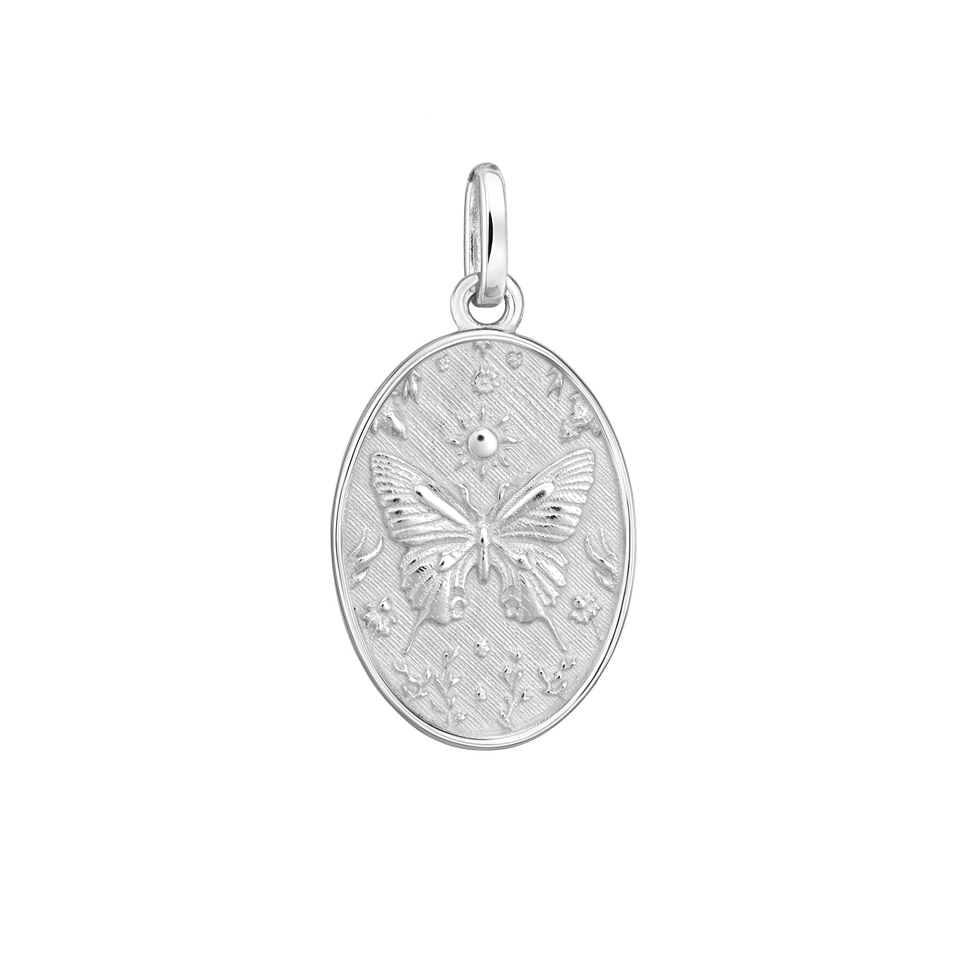PENDANT REVERSIBLE MEDALLION BUTTERFLY & MOTH II
