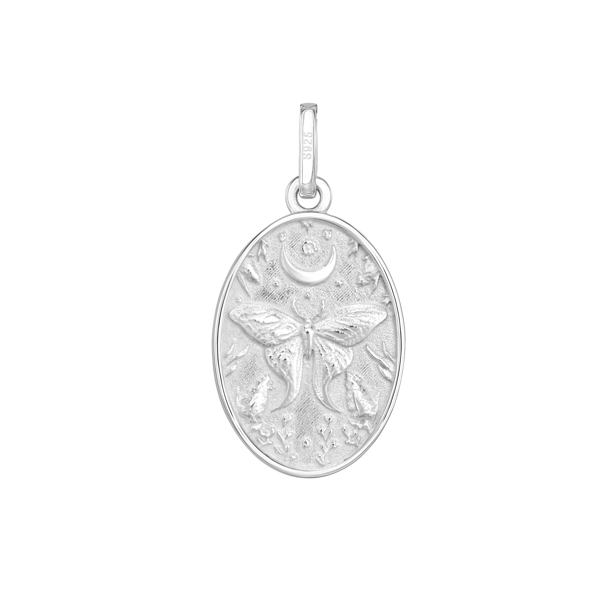 PENDANT REVERSIBLE MEDALLION BUTTERFLY & MOTH II