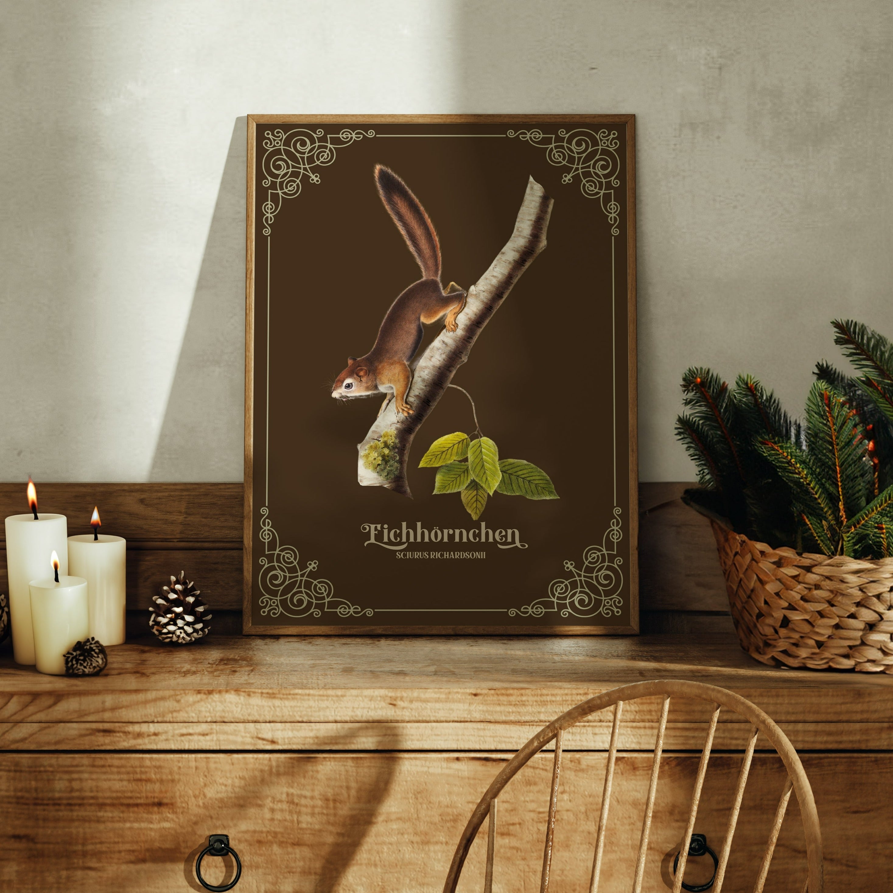 KUNSTDRUCK EICHHÖRNCHEN