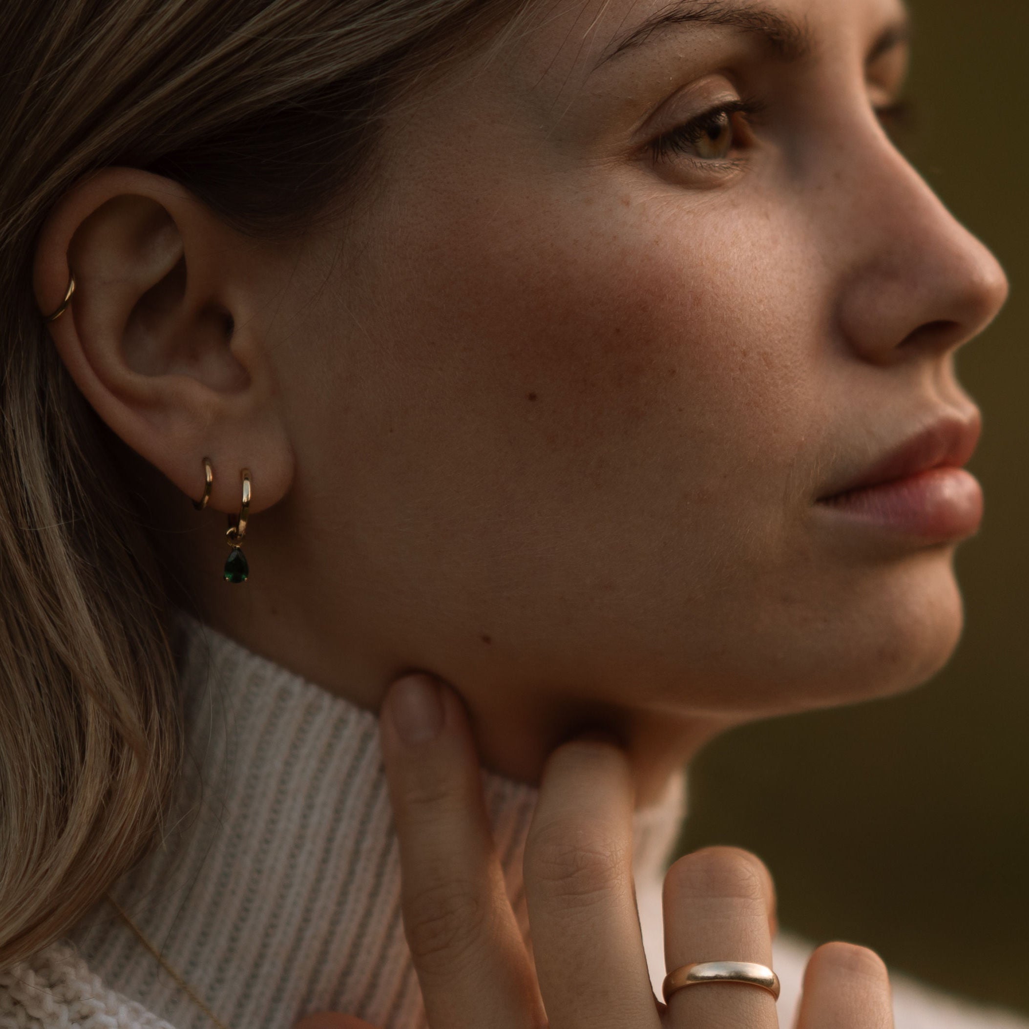 Hoop earrings VERDIANA