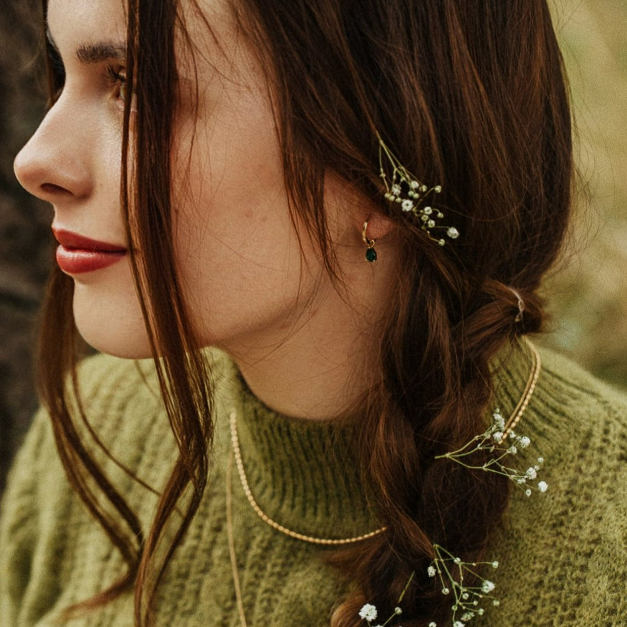 Hoop earrings VERDIANA