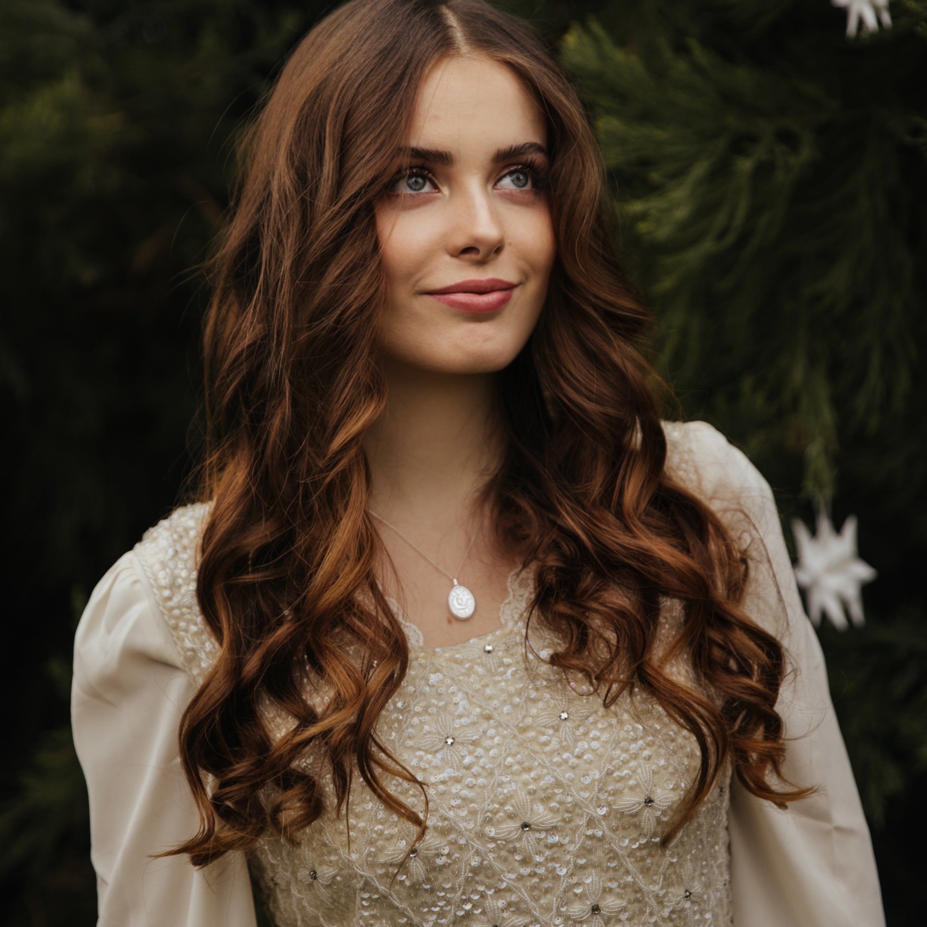 KETTE WENDE-MEDAILLON MOND & STERNENHIMMEL II