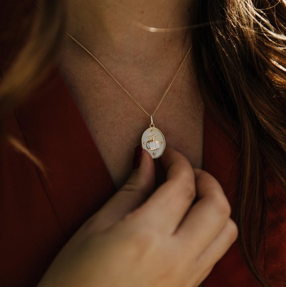 PUMPKIN & TOAD MUSHROOM PENDANT
