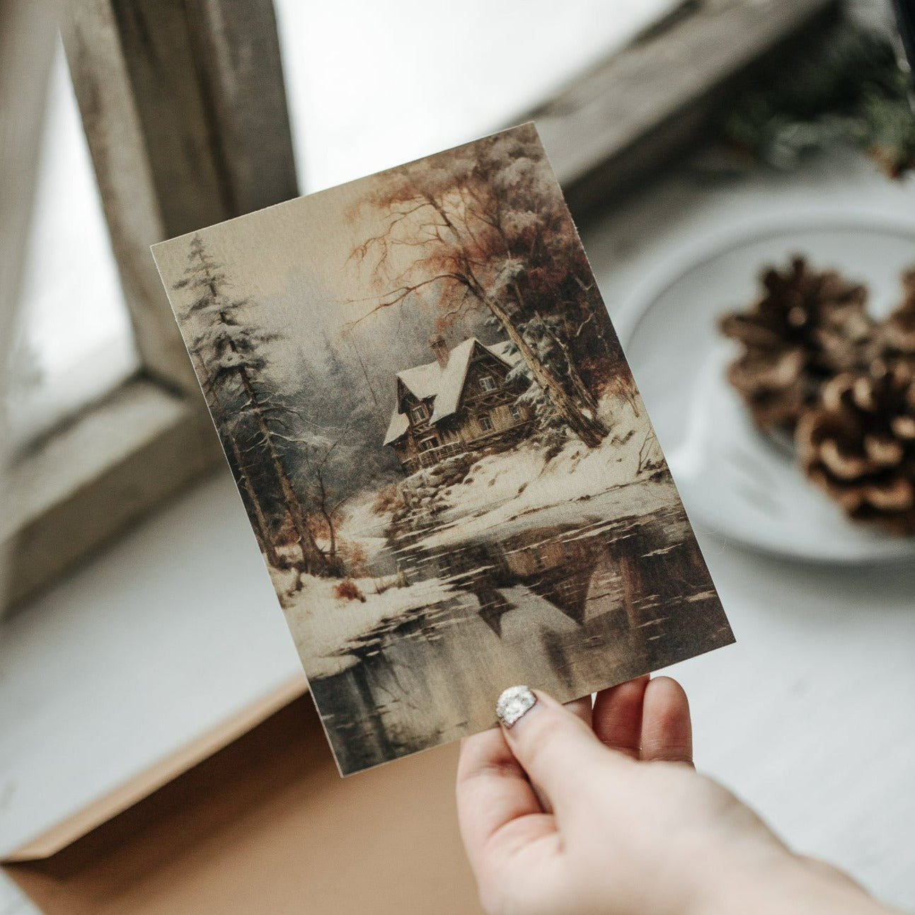 Postcard set Winter Forest