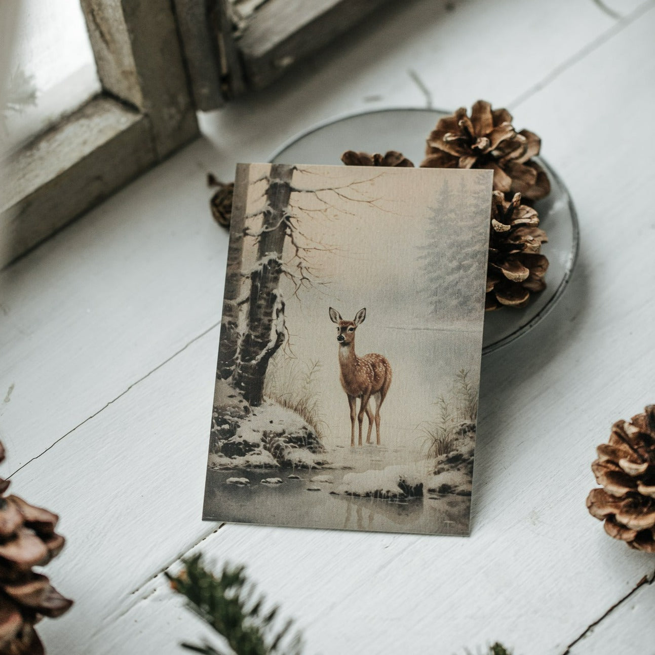 Postcard set Winter Forest