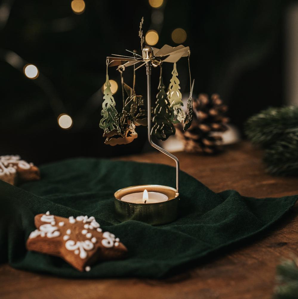TEALIGHT CAROUSEL FAIRY TALE FOREST