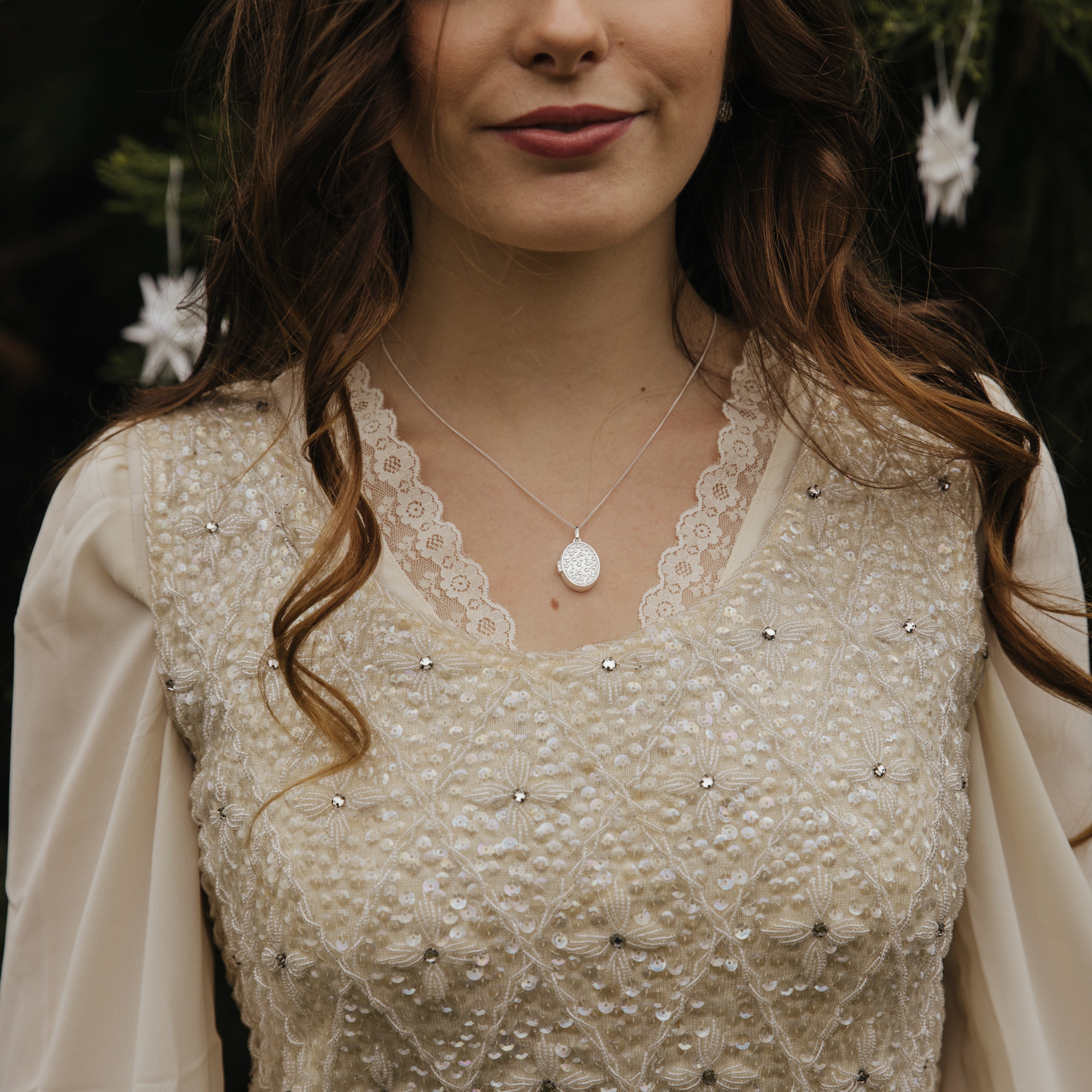 KETTE WENDE-MEDAILLON MOND & STERNENHIMMEL II