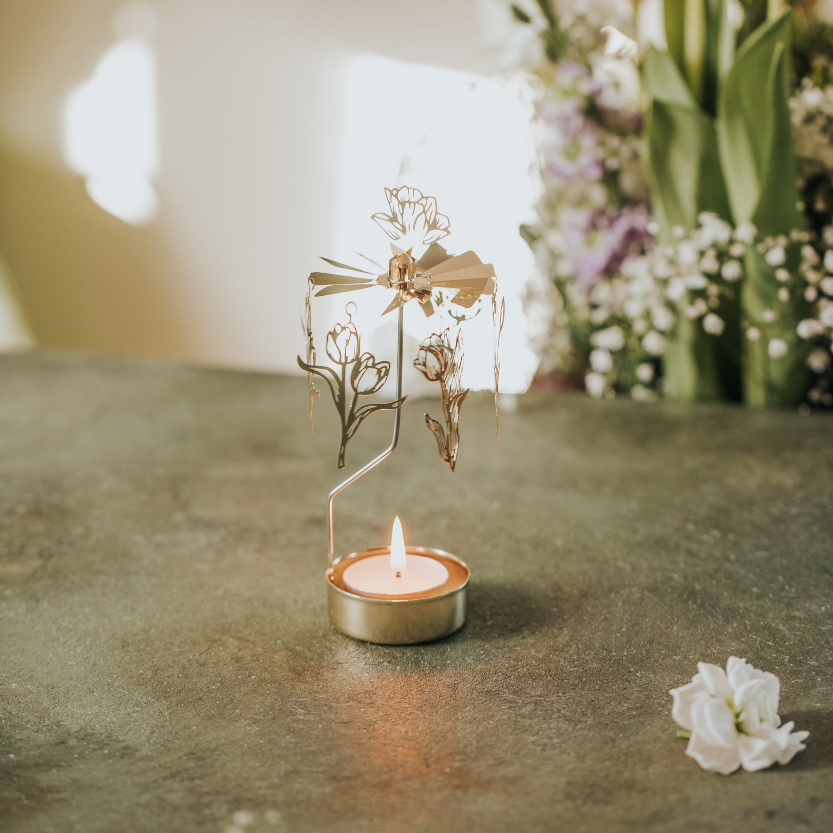 TEELICHT-KARUSSELL TULPEN