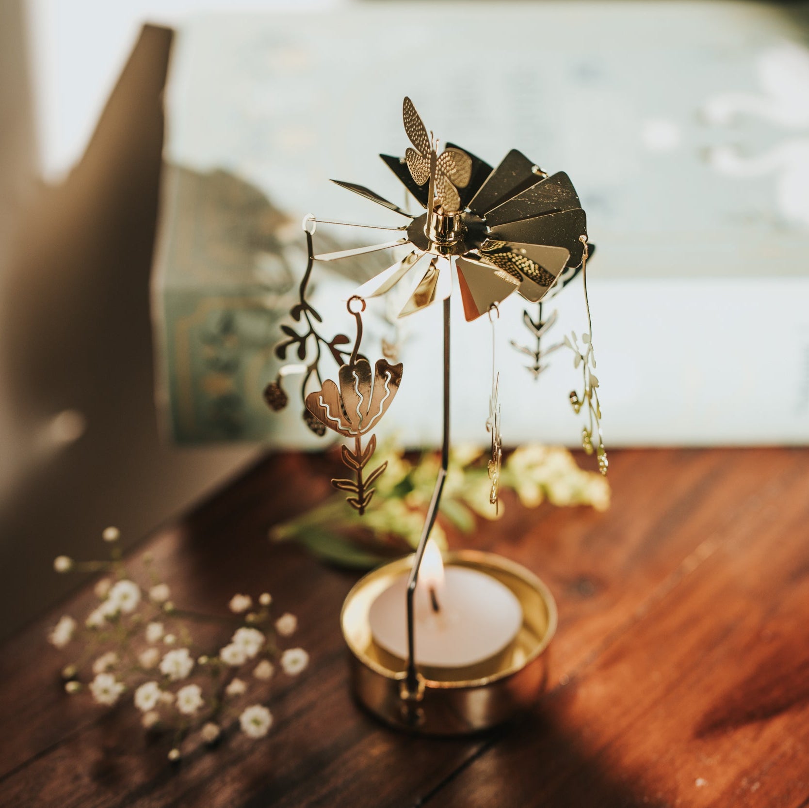 TEELICHT-KARUSSELL WILDBLUMENWIESE