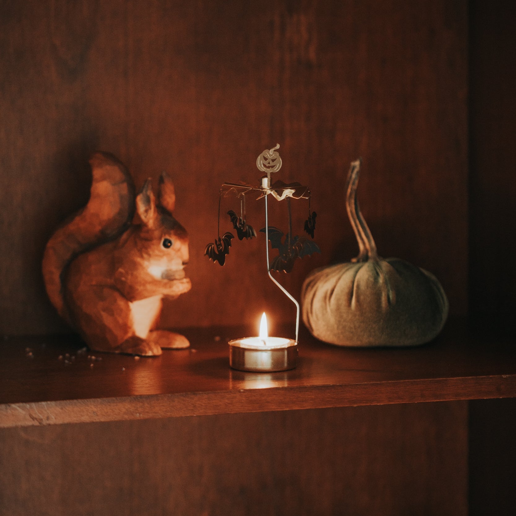 TEELICHT-KARUSSELL HALLOWEEN
