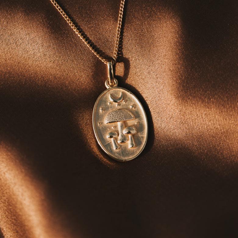 PUMPKIN & TOAD MUSHROOM PENDANT