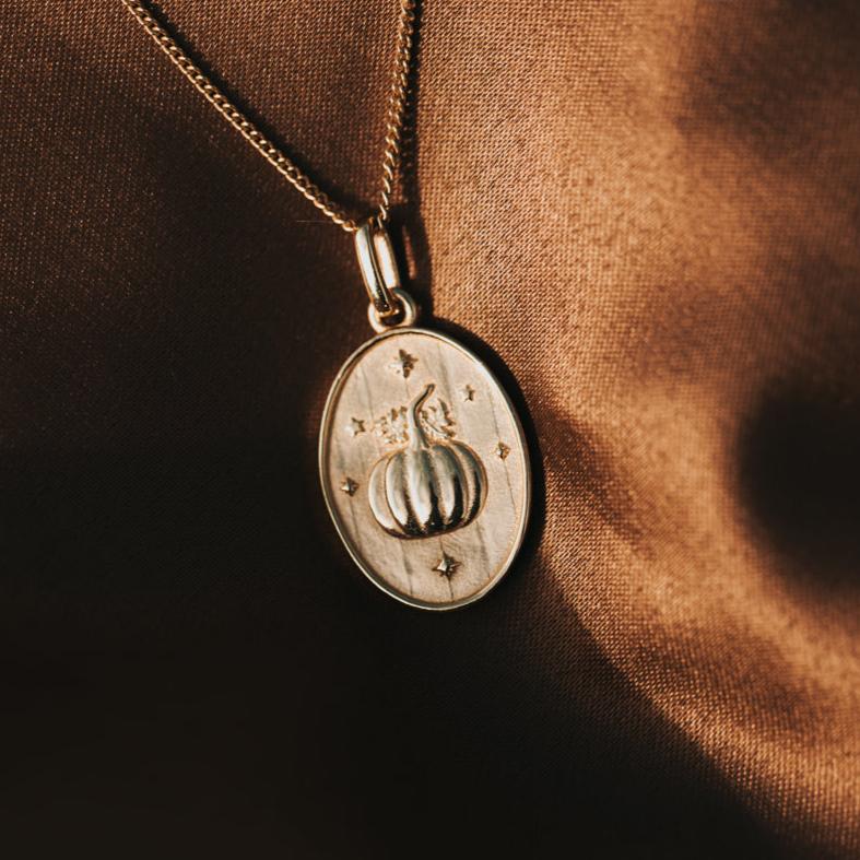PUMPKIN & TOAD MUSHROOM PENDANT