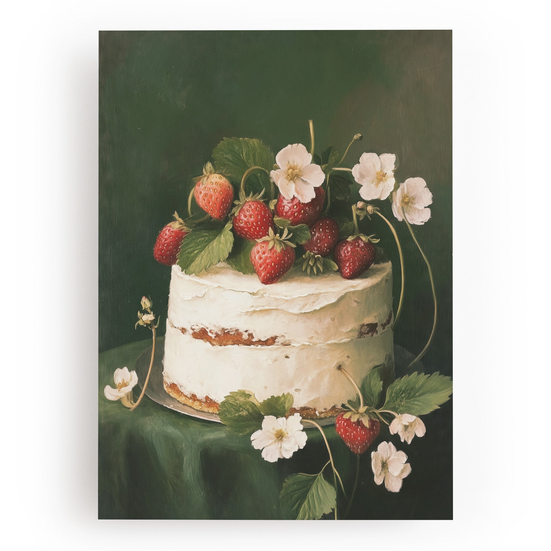 KUNSTDRUCK ERDBEERTORTE