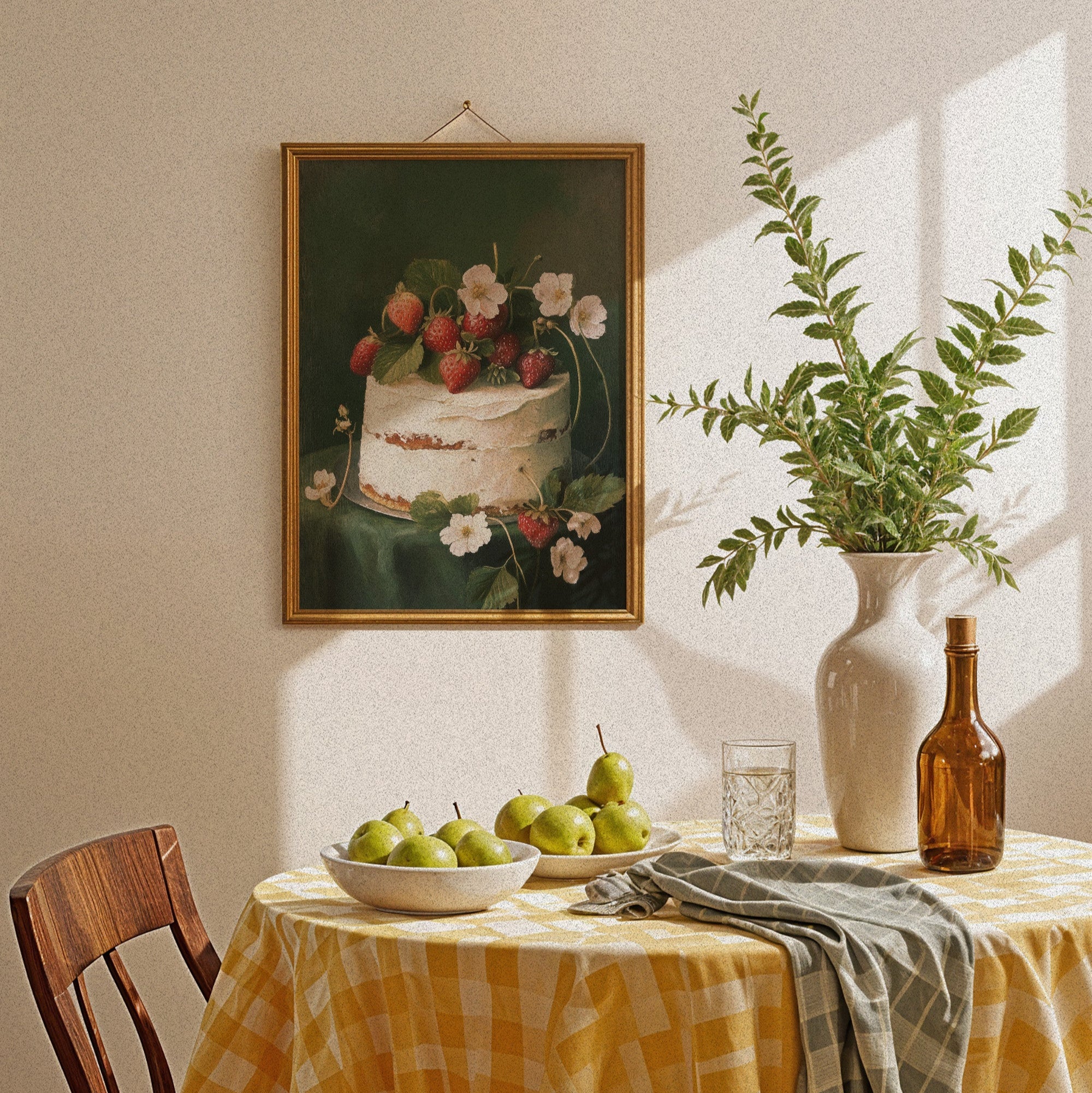 KUNSTDRUCK ERDBEERTORTE