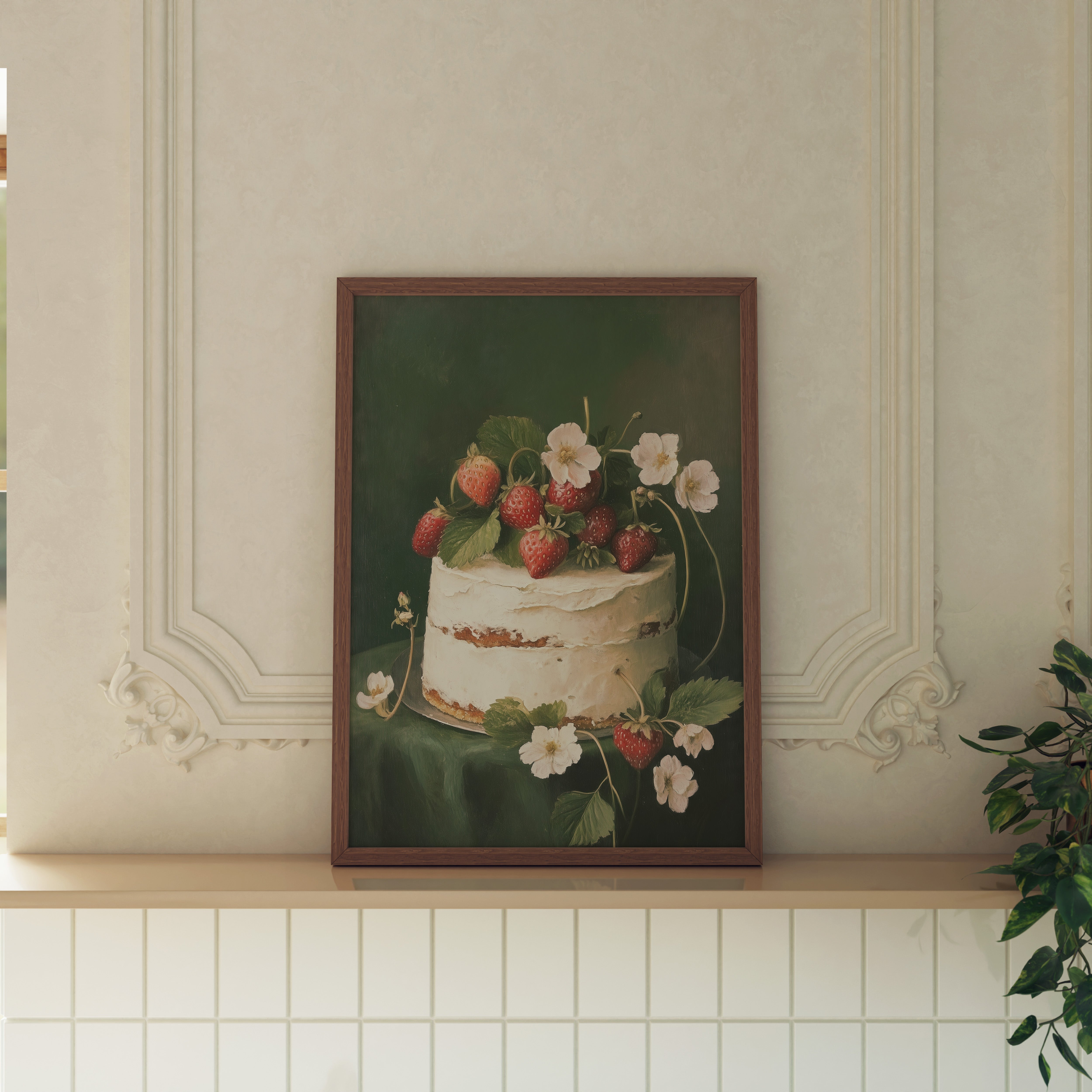 KUNSTDRUCK ERDBEERTORTE