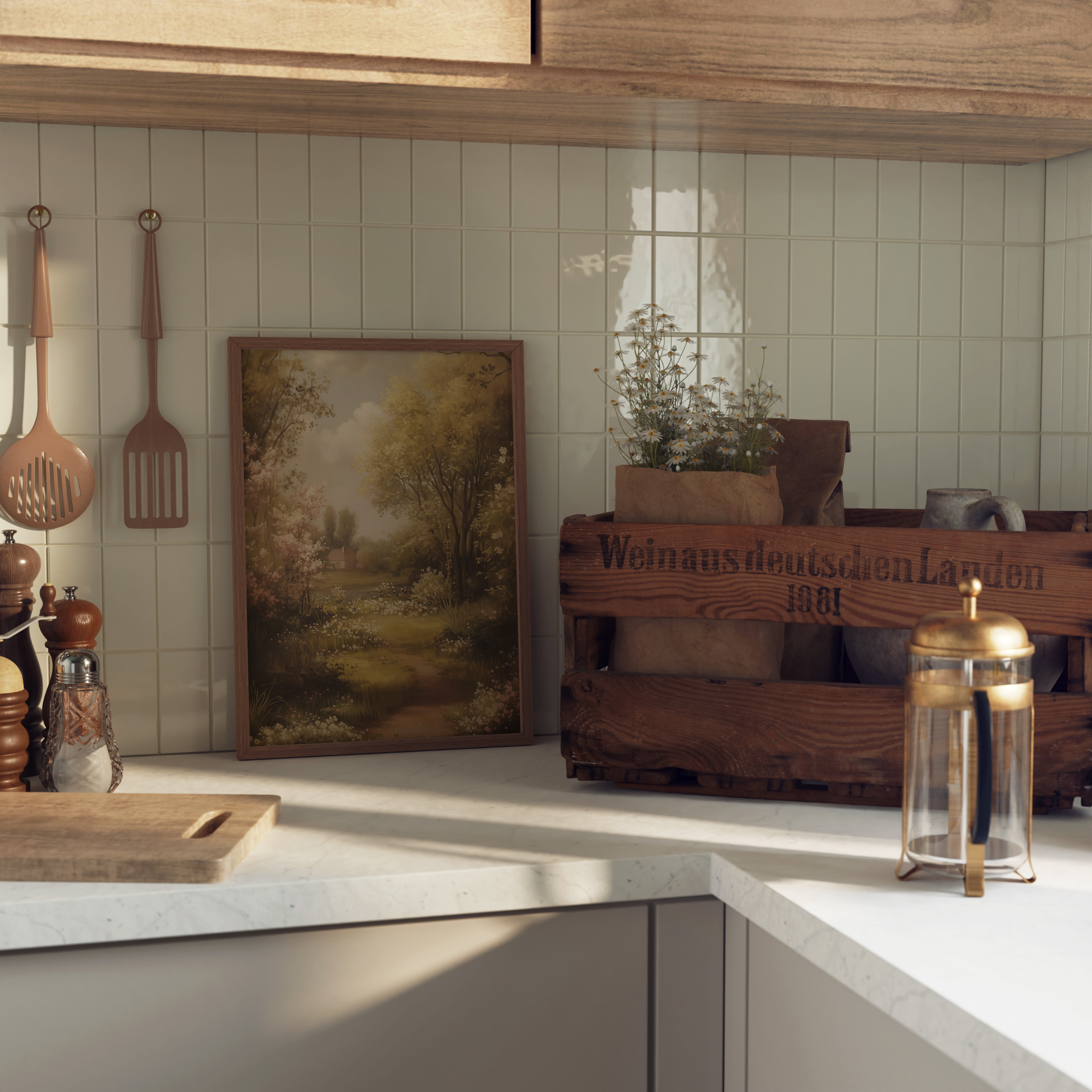 KUNSTDRUCK FRÜHLINGSSPAZIERGANG