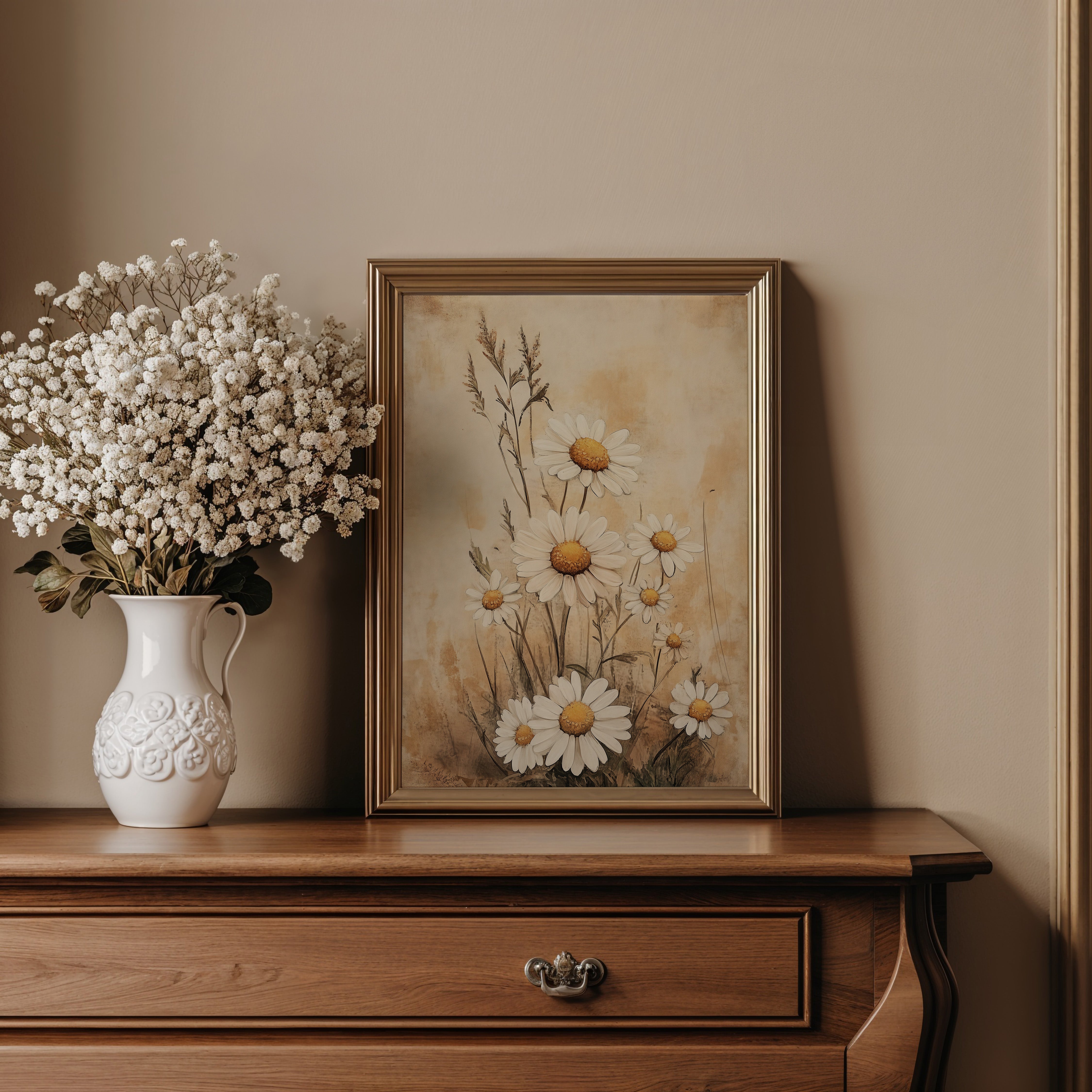 KUNSTDRUCK GÄNSEBLÜMCHEN