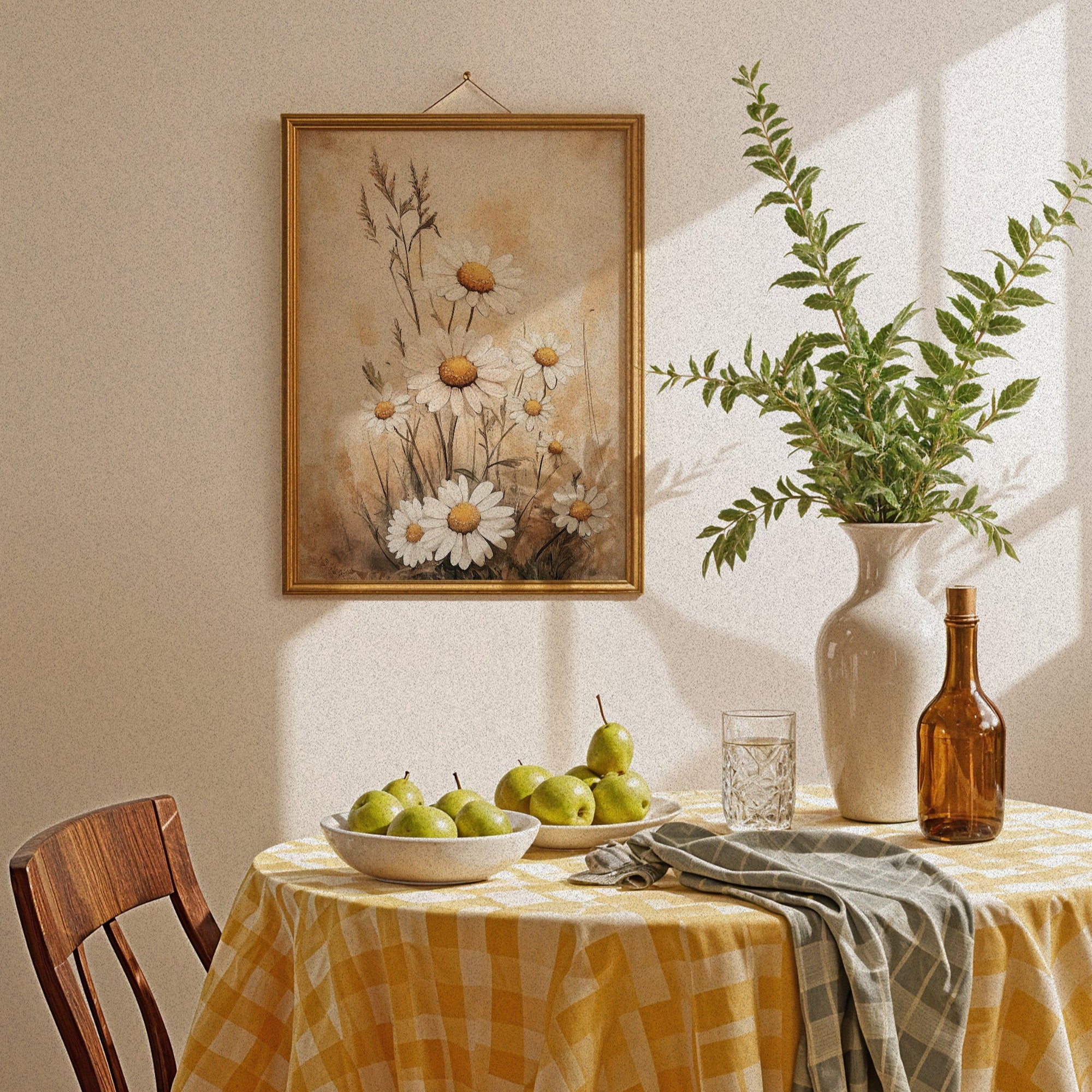 KUNSTDRUCK GÄNSEBLÜMCHEN