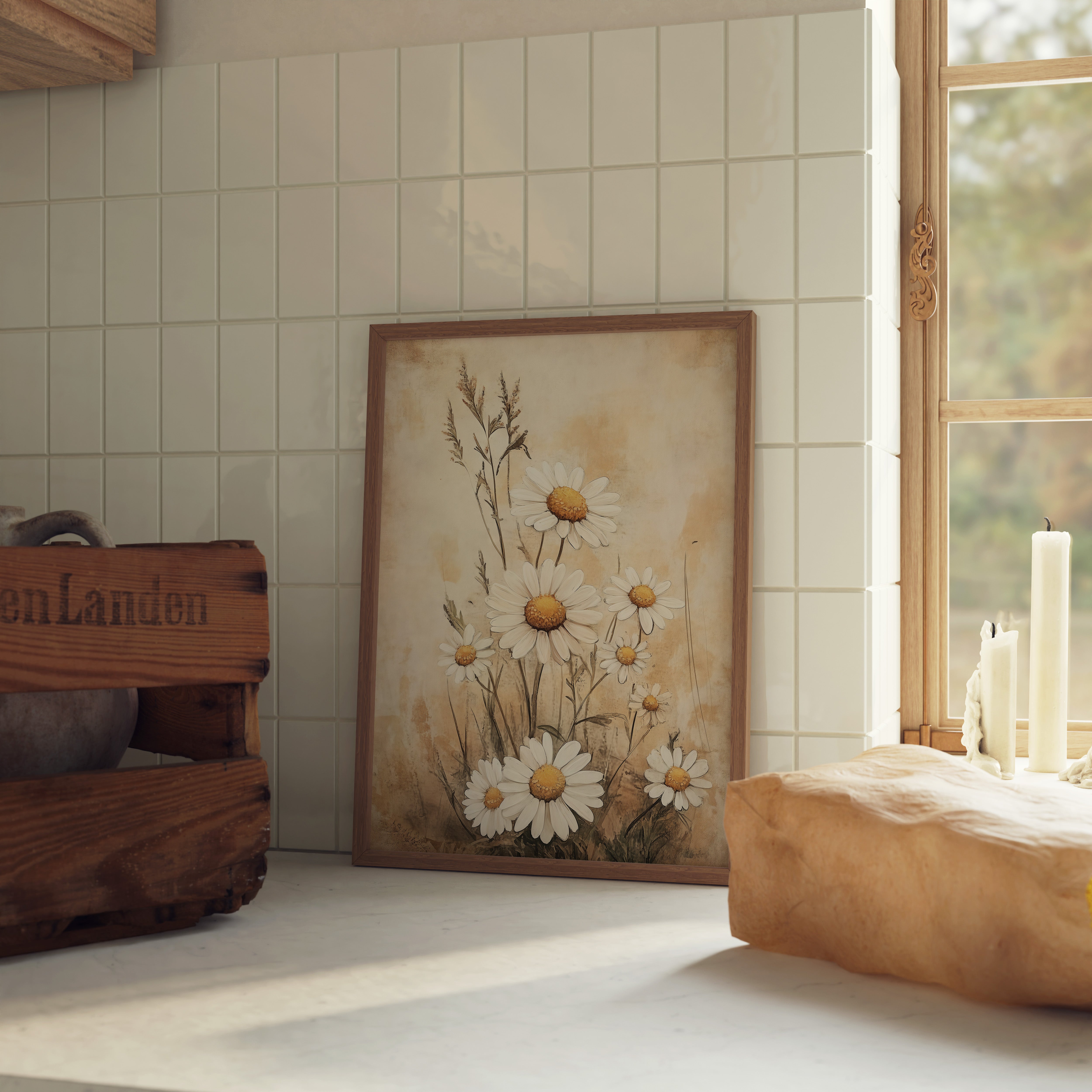 KUNSTDRUCK GÄNSEBLÜMCHEN