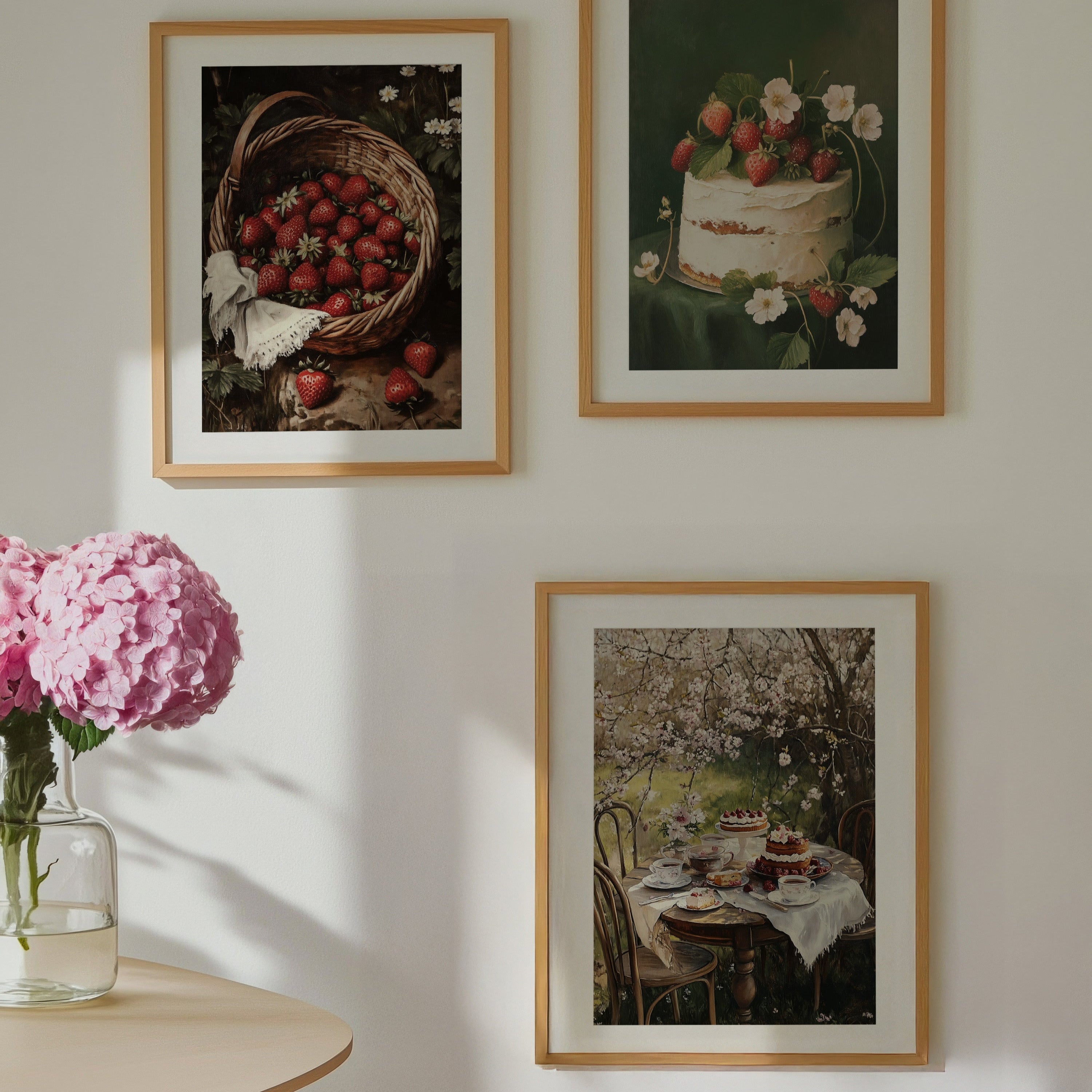 ART PRINT CAKE IN THE GARDEN
