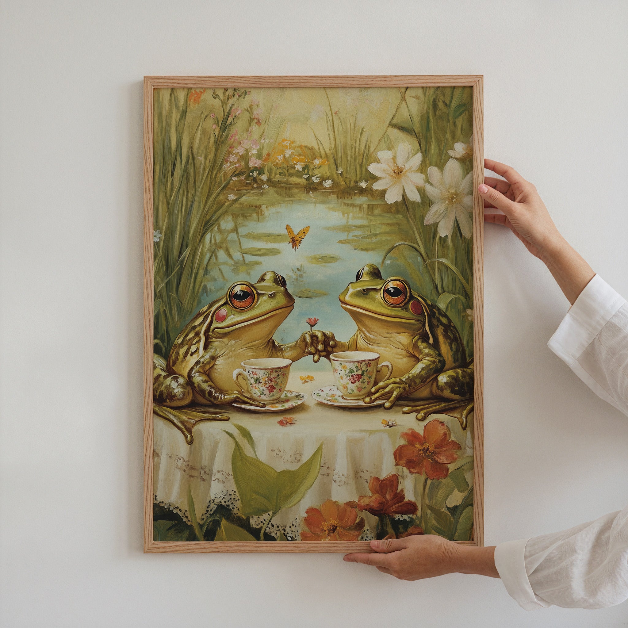 KUNSTDRUCK TEEZEIT AM TEICH