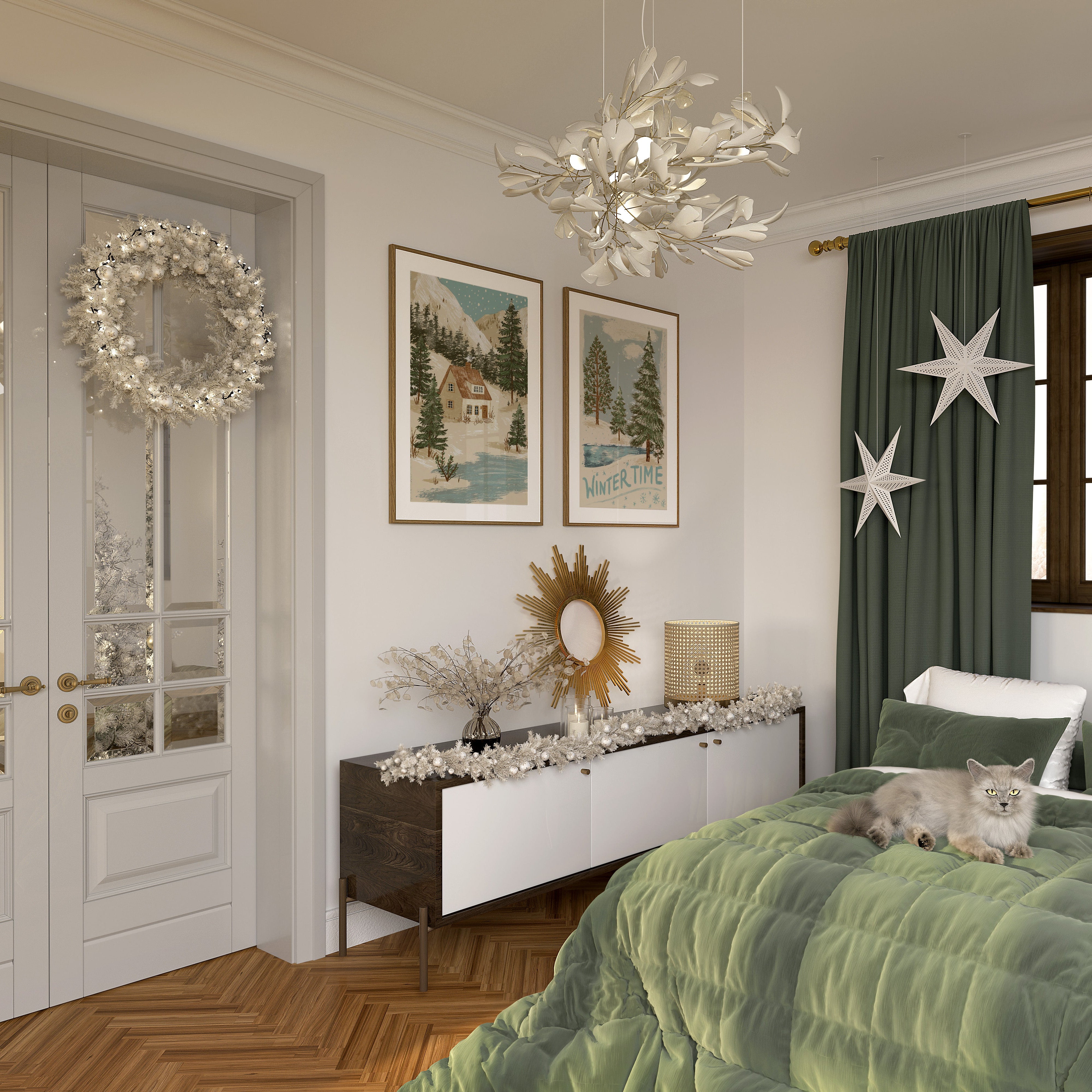 KUNSTDRUCK WINTER IN DEN BERGEN