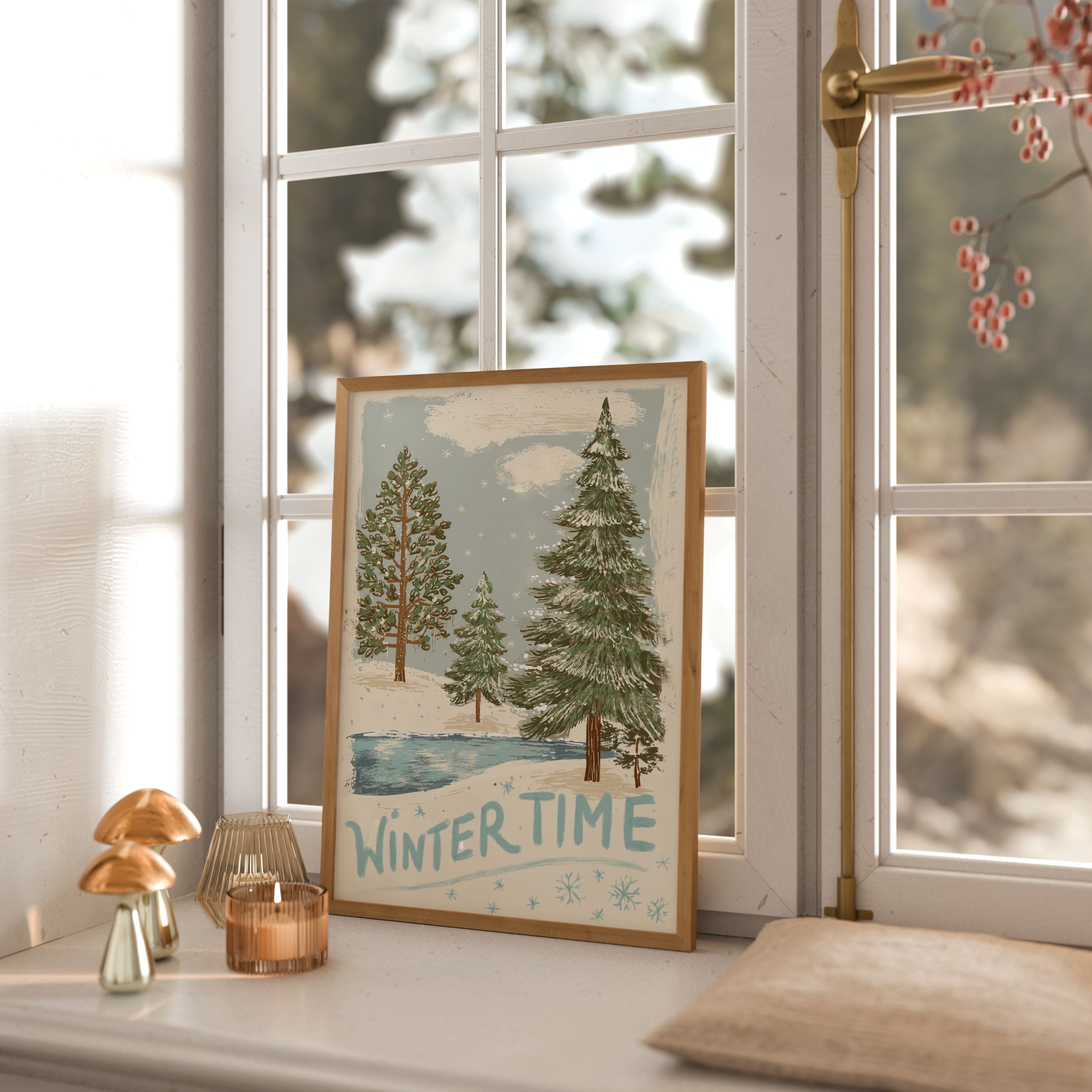 KUNSTDRUCK WINTERTIME