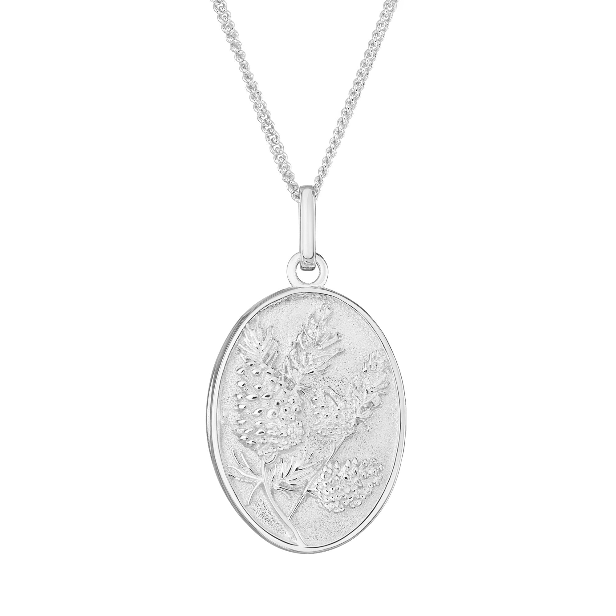 PENDANT REVERSIBLE MEDALLION PINE/ACORN II