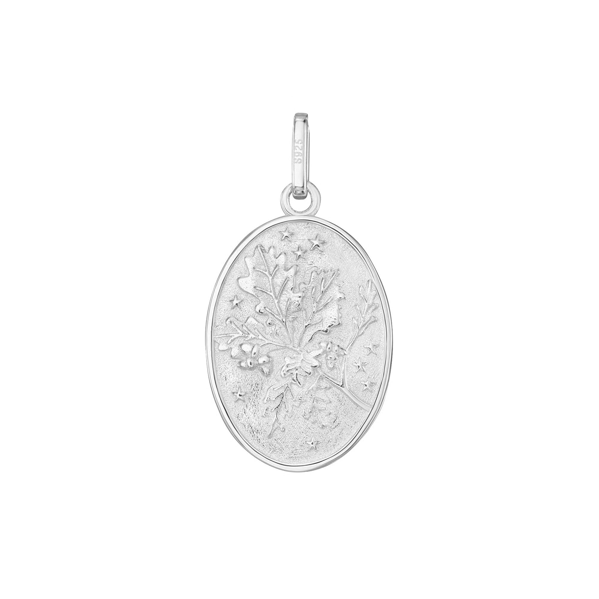PENDANT REVERSIBLE MEDALLION PINE/ACORN II