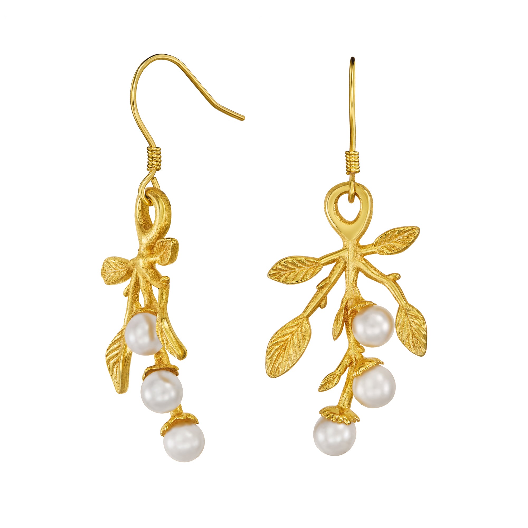 Snowberry earrings