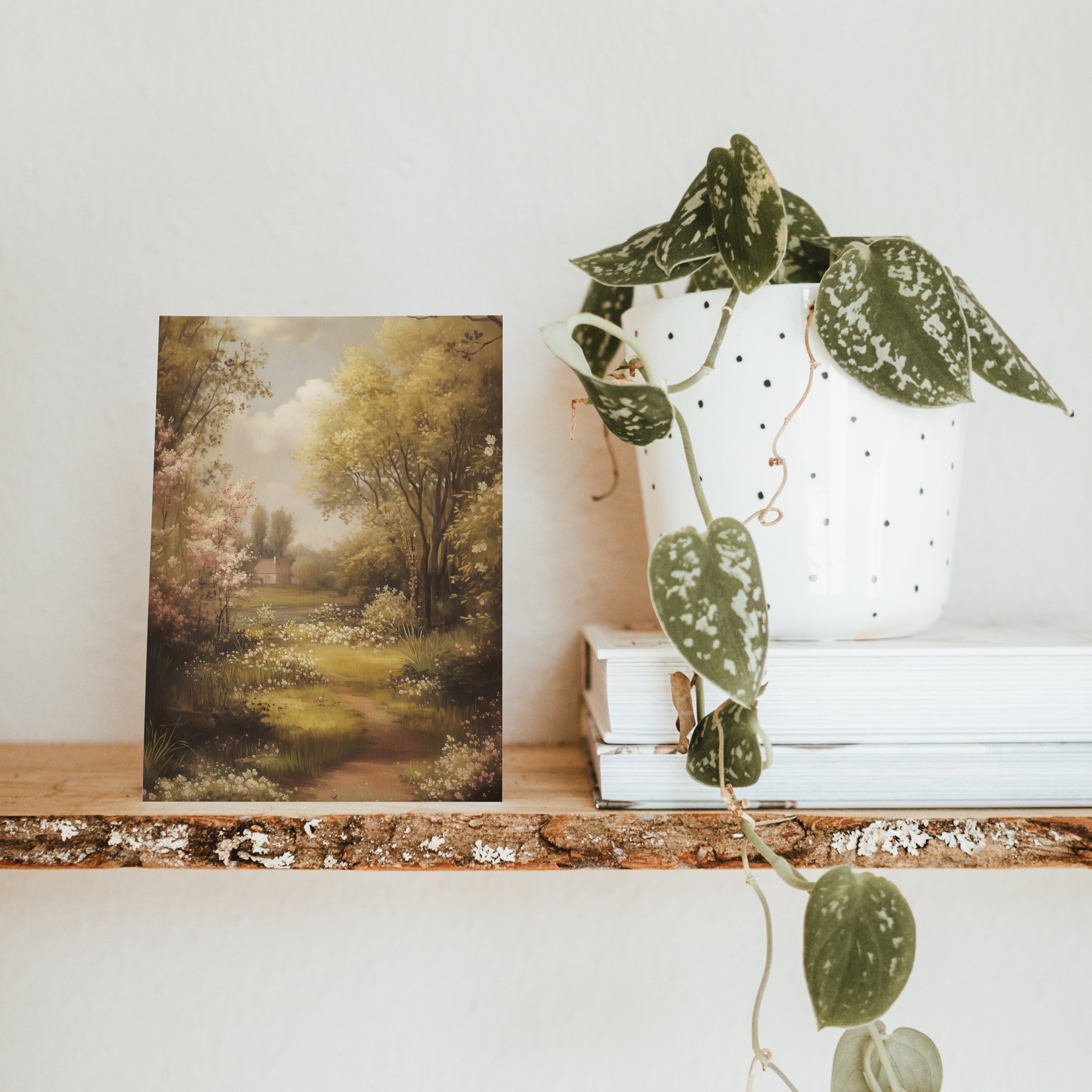 POSTKARTE FRÜHLINGSSPAZIERGANG