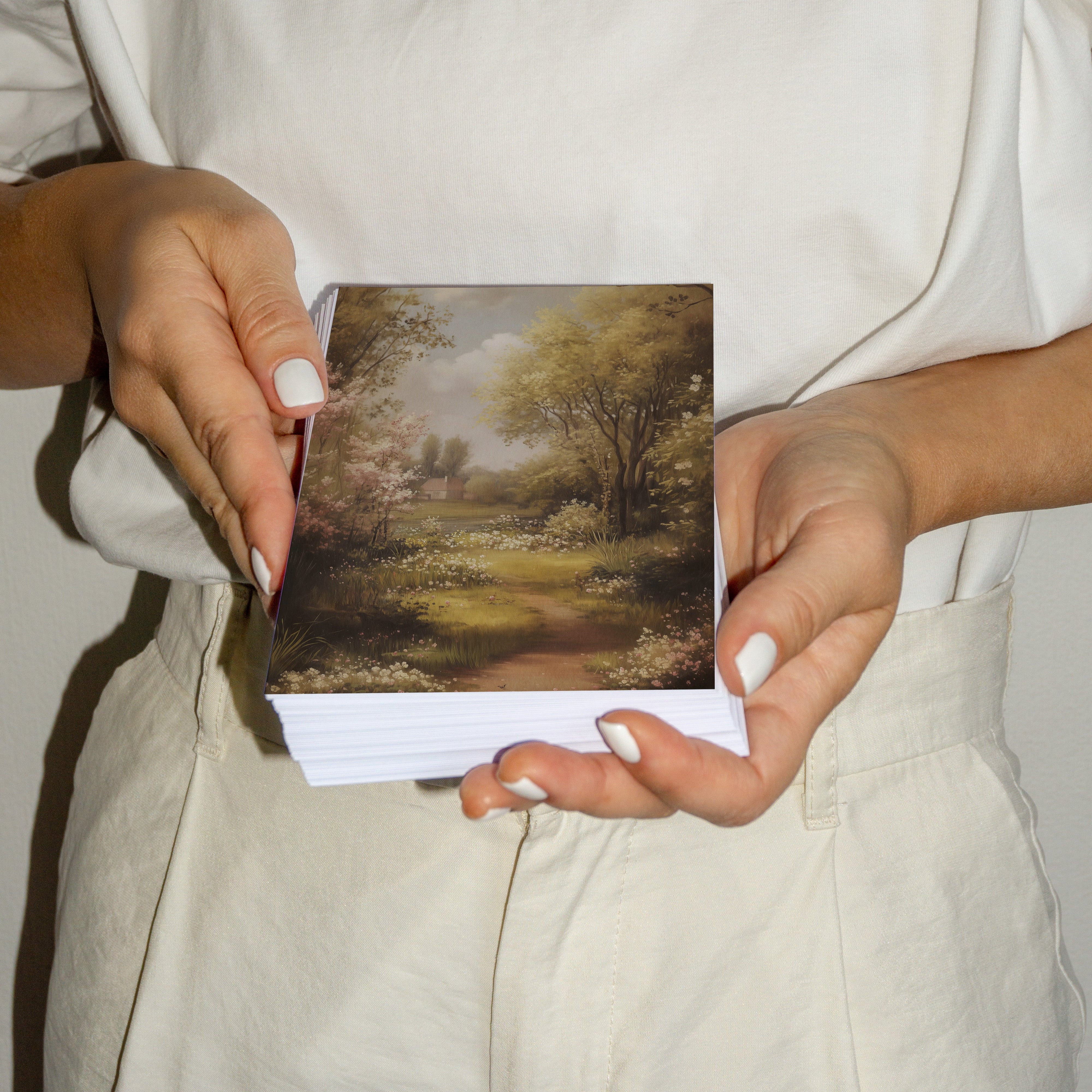 POSTKARTE FRÜHLINGSSPAZIERGANG