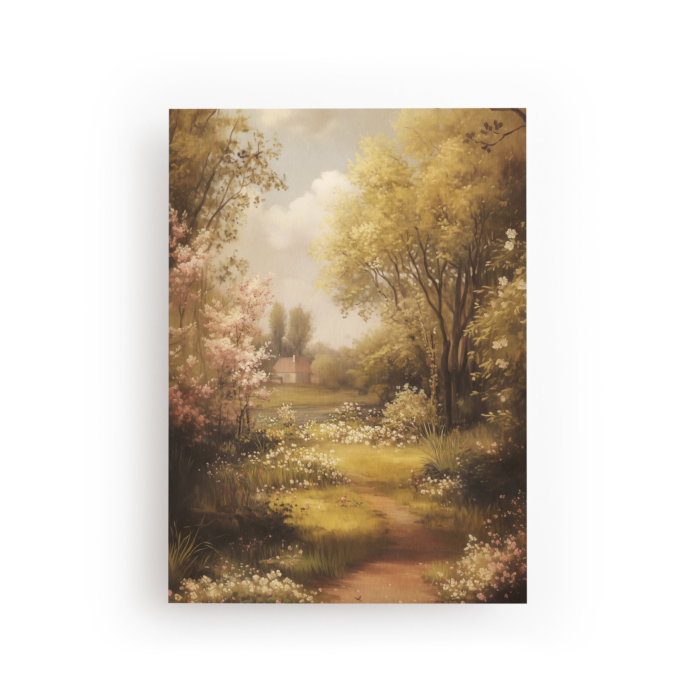 POSTKARTE FRÜHLINGSSPAZIERGANG