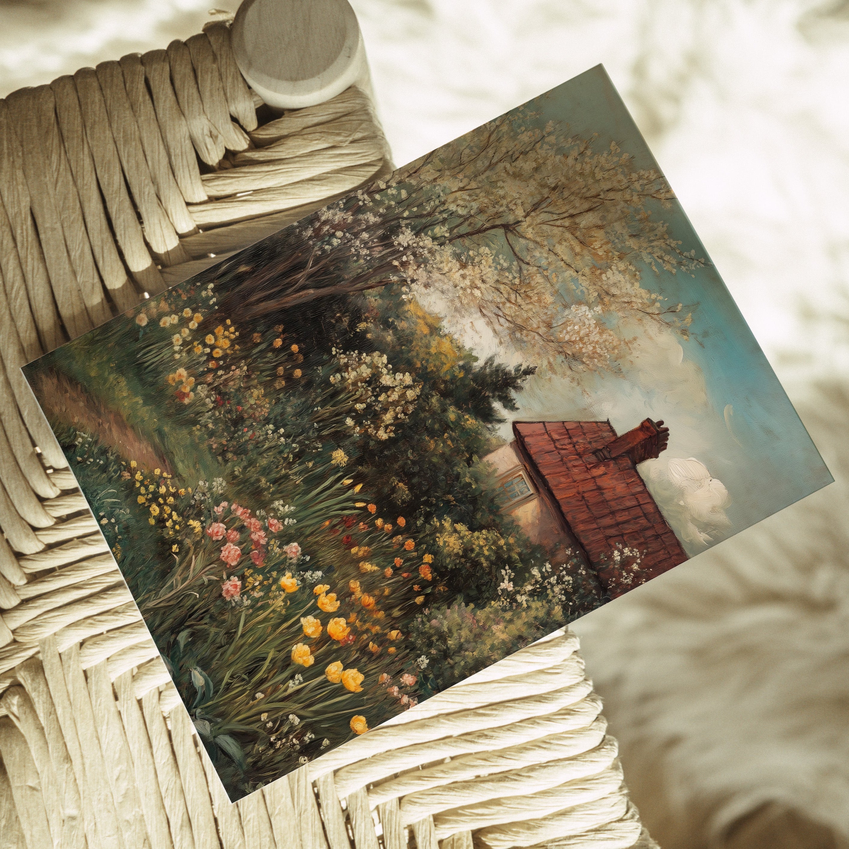 POSTCARD GARDEN IN SPRING