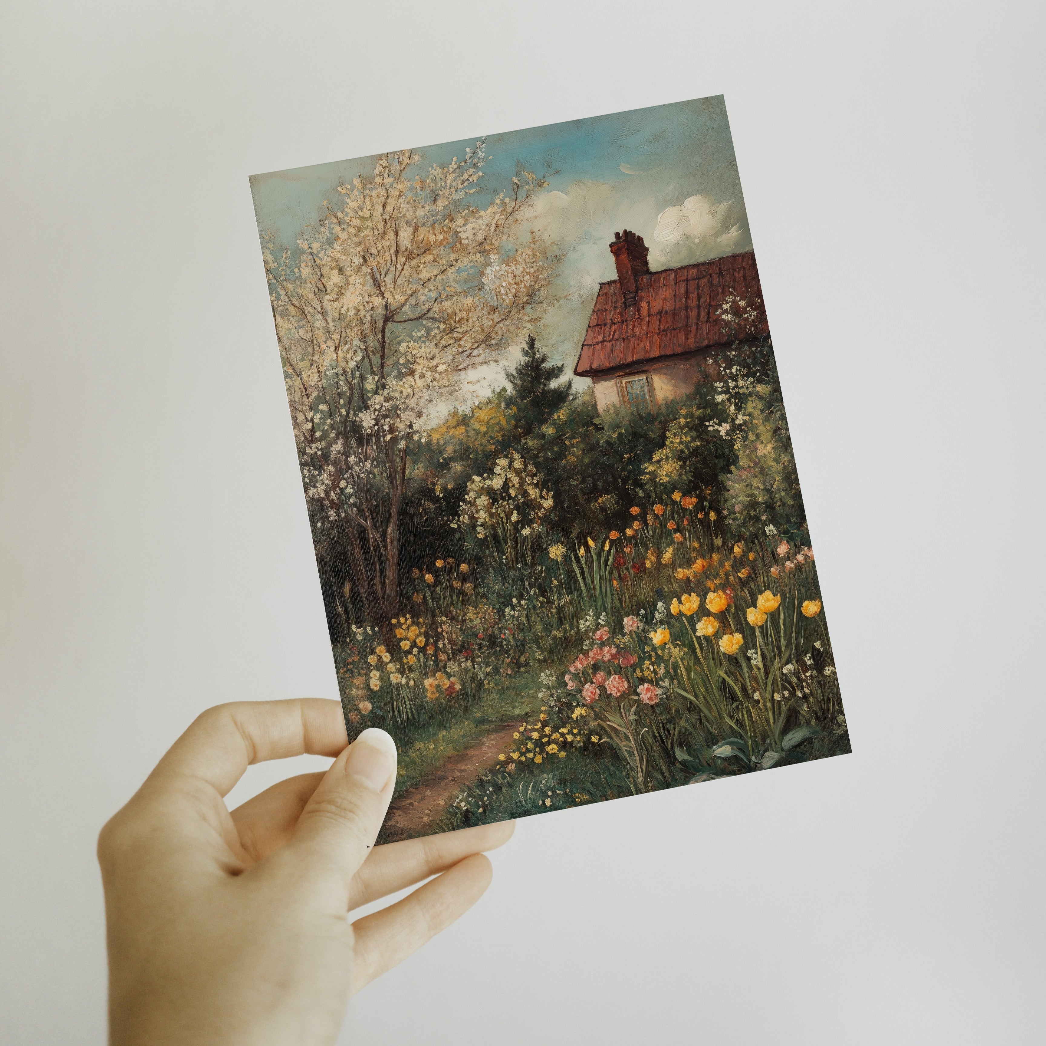 POSTCARD GARDEN IN SPRING