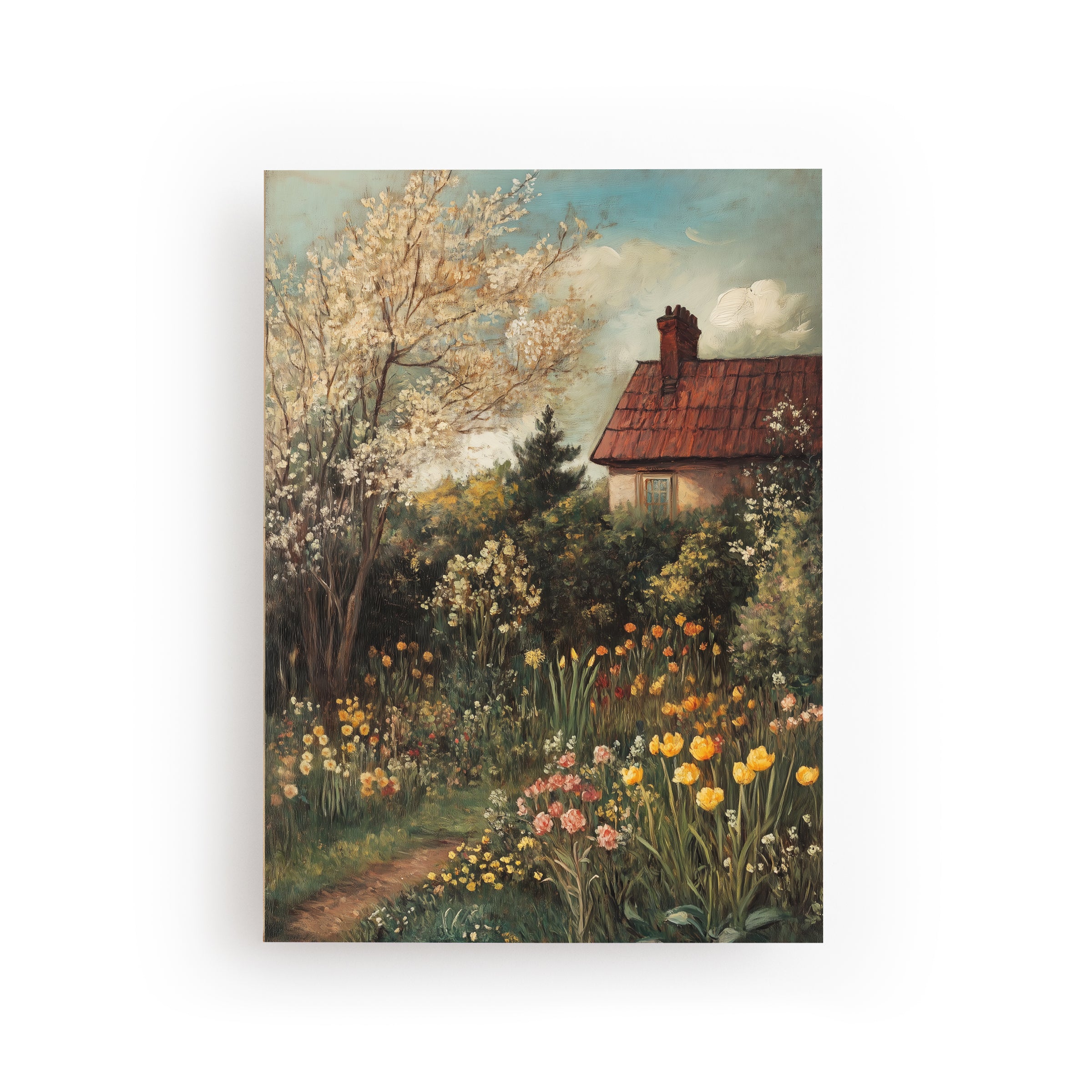 POSTCARD GARDEN IN SPRING
