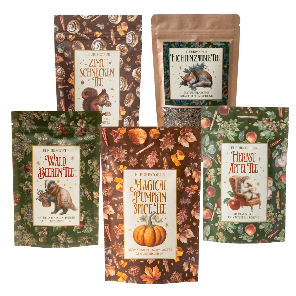 TEE-SET COZY AUTUMN - 5 SORTEN 15%RABATT