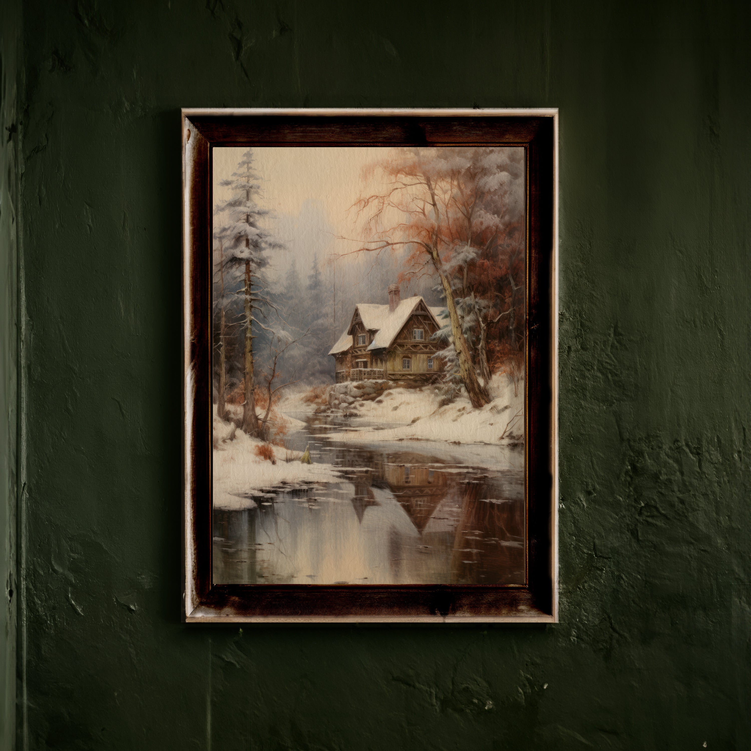 ART PRINT WINTER HUT