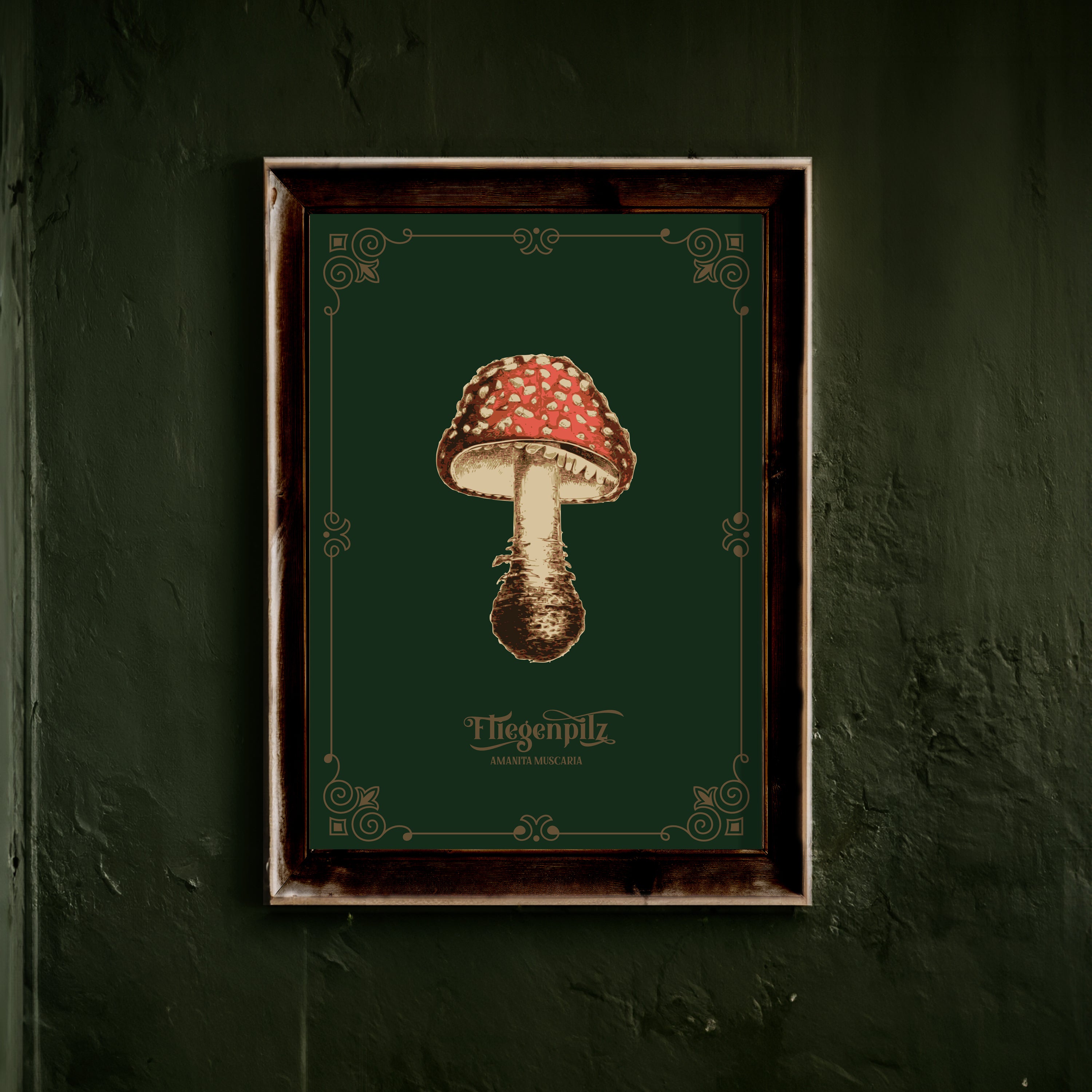 KUNSTDRUCK FLIEGENPILZ