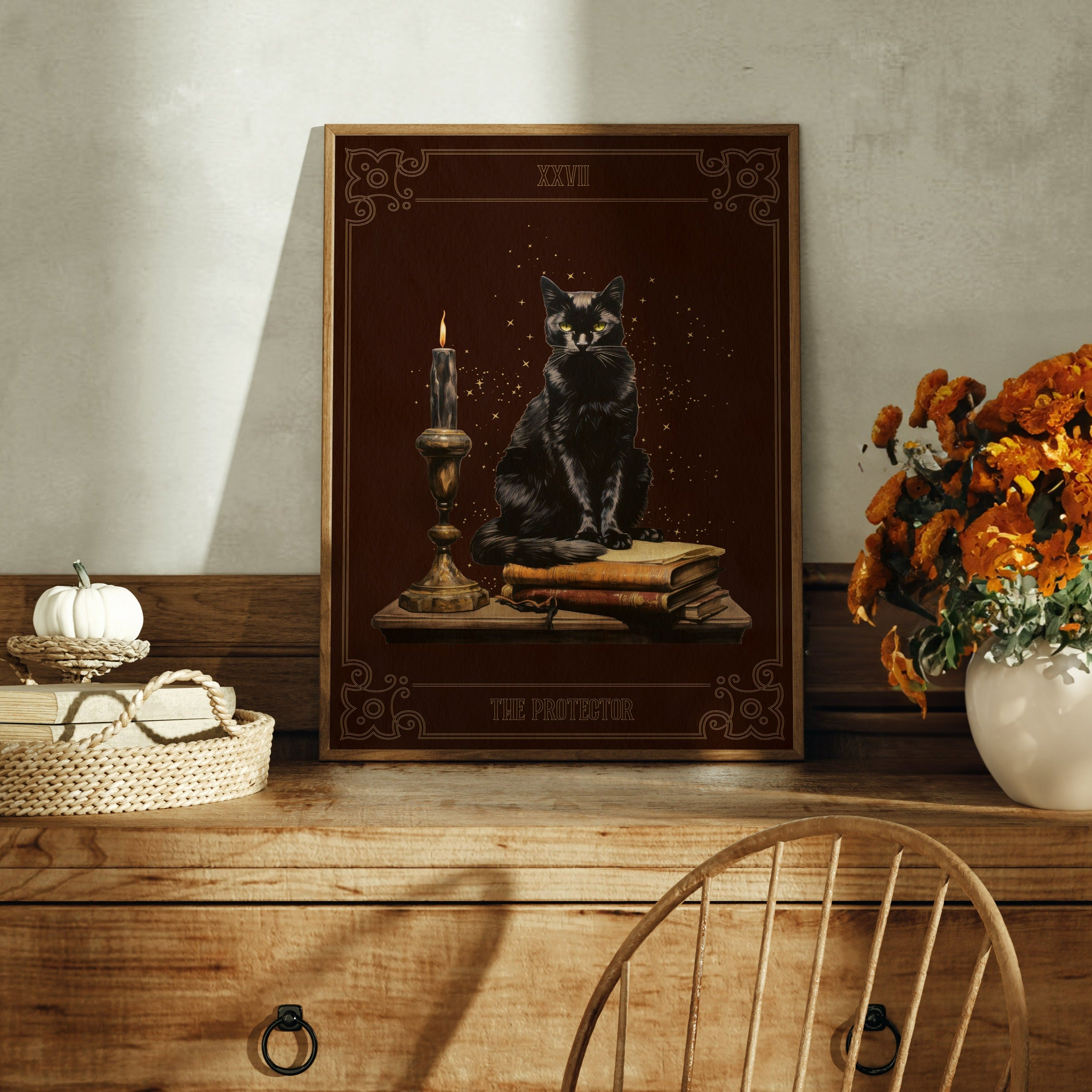 ART PRINT BLACK CAT