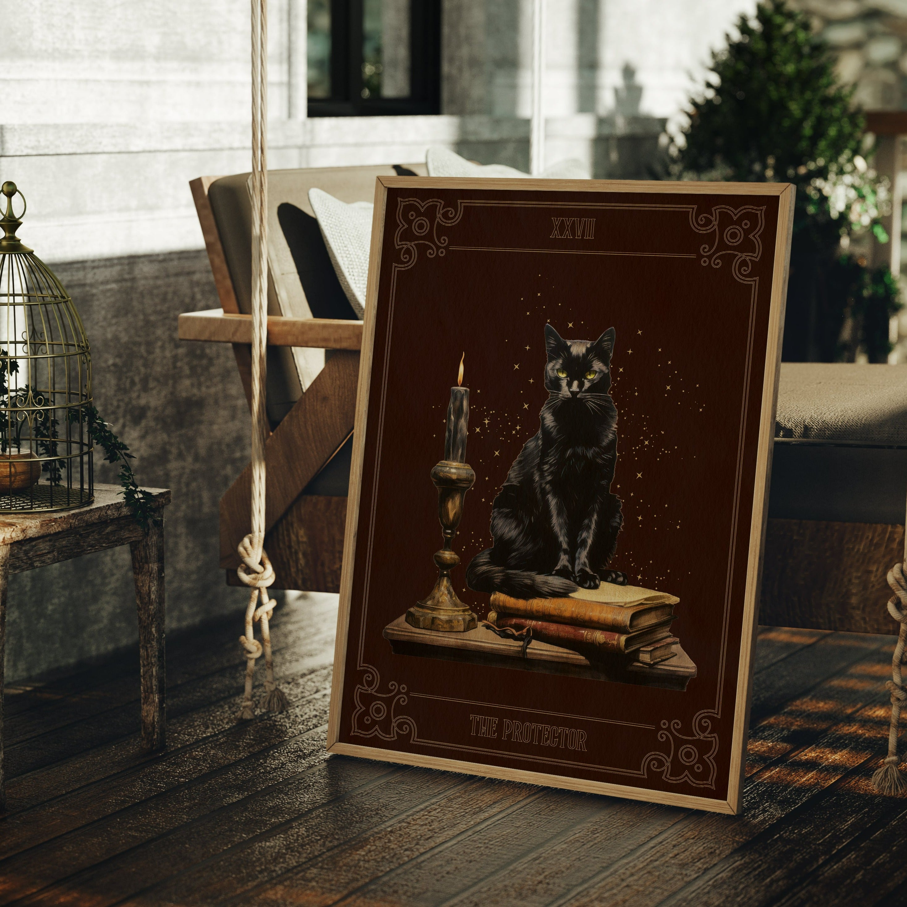 ART PRINT BLACK CAT